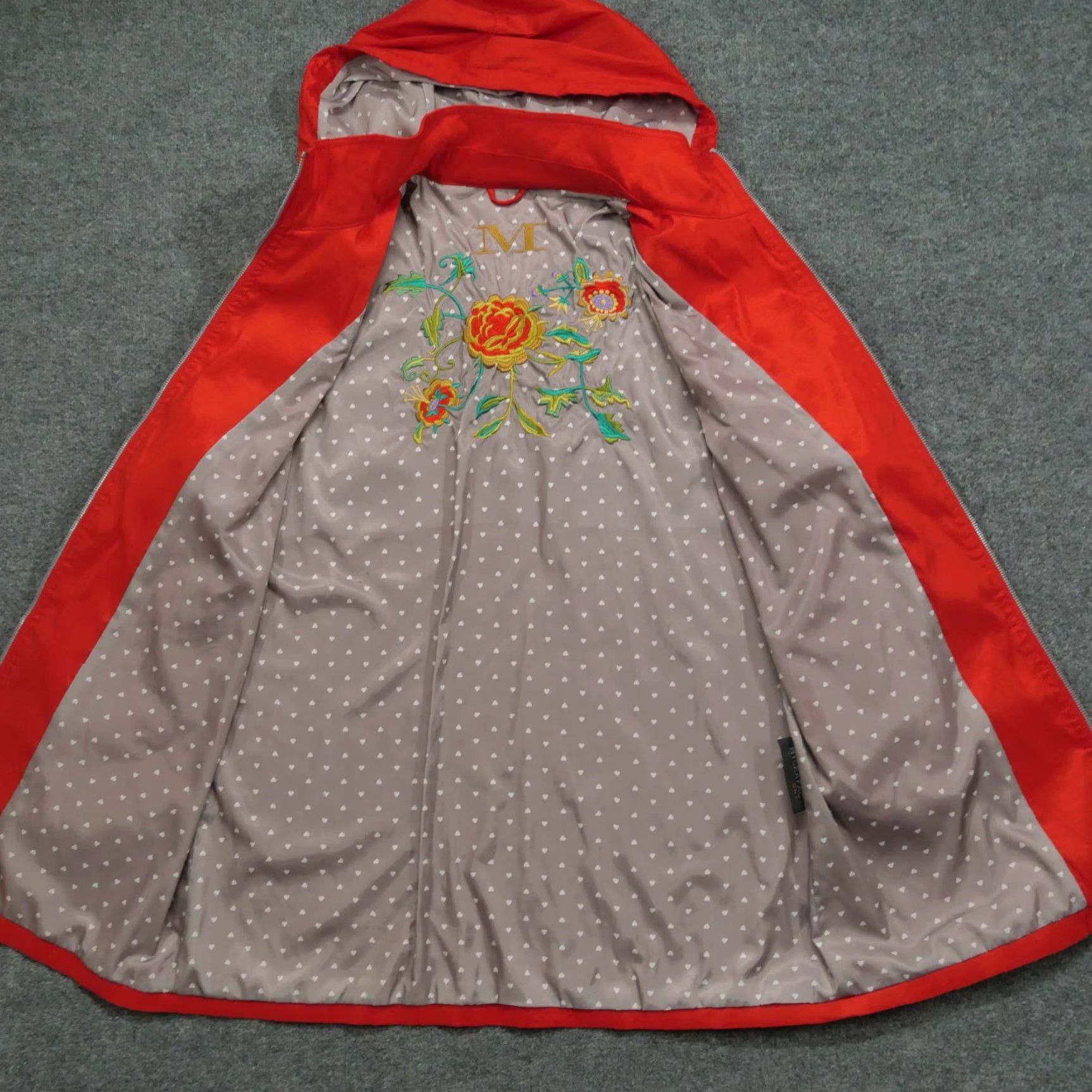 Rains Mycra Pac Jacket Womens 0 Small Orange Rain Coat Hooded Long Size XS / US 0-2 / IT 36-38 - 4 Thumbnail