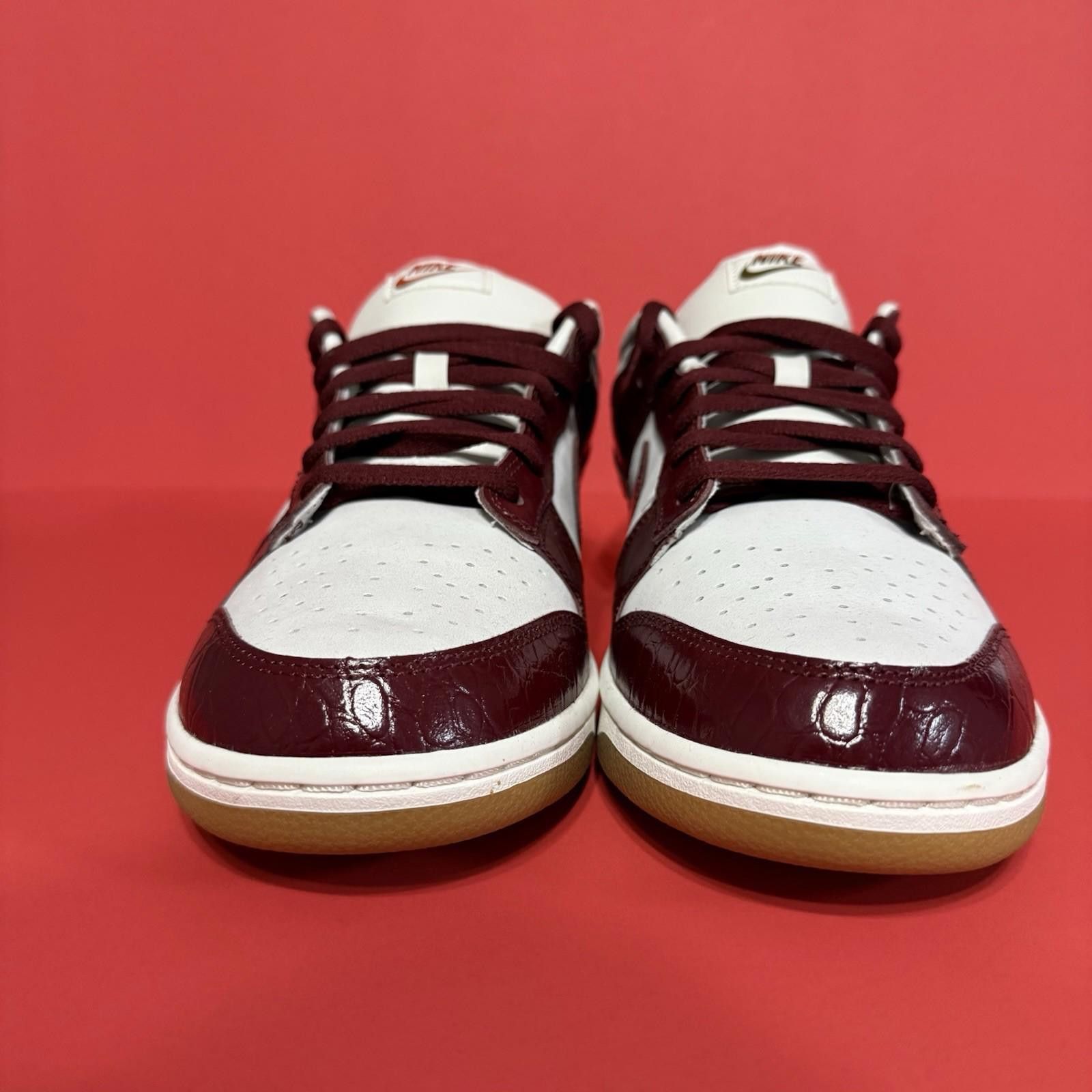 Nike Nike Dunk LX Team Red Croc Shoes FJ2260-004 W 12.5 / 11 M Size US 12 / IT 42 - 3 Thumbnail