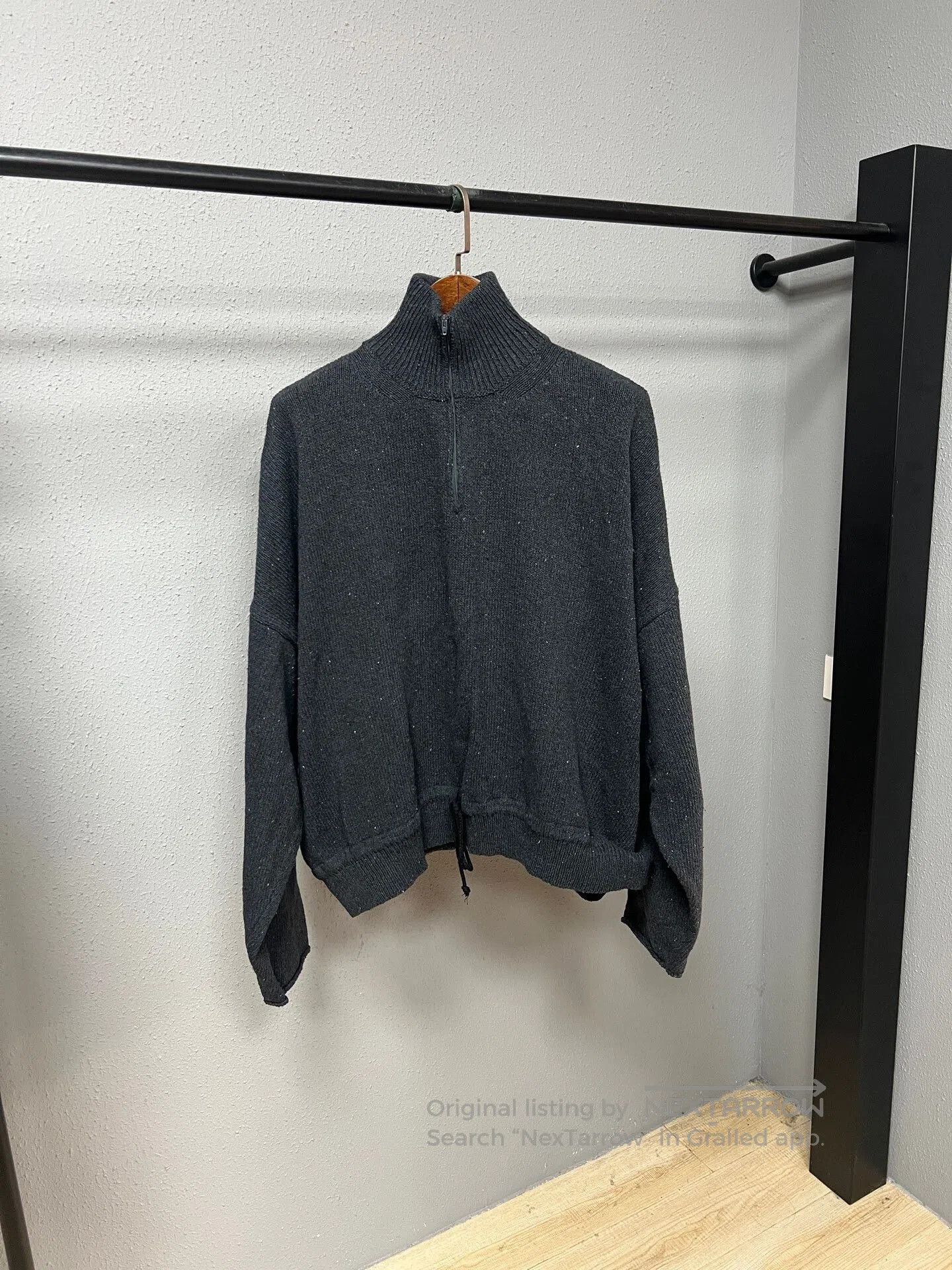 Magliano black high-neck sweater jacket. Size US S / EU 44-46 / 1 - 2 Thumbnail