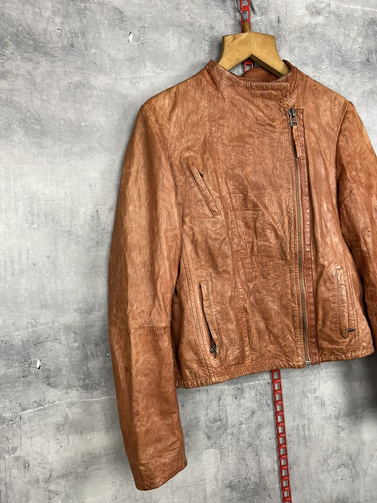 Allsaints All Saints Spitalfields Jacks Place Leather Jacket WMNS US8 Size M / US 6-8 / IT 42-44 - 6 Thumbnail