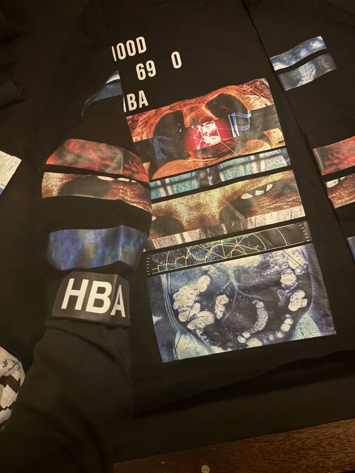 Hood By Air Hood by air Aphex twin heritage scan long sleeve Y2K virgil Size US L / EU 52-54 / 3 - 4 Thumbnail