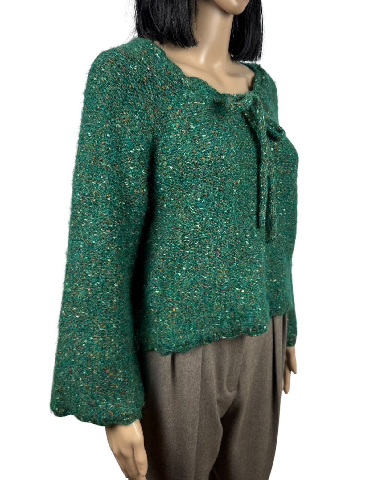 Designer Manoush Knit Sweater Baloon Sleeves Wool-Polyester size S Size S / US 4 / IT 40 - 3 Thumbnail