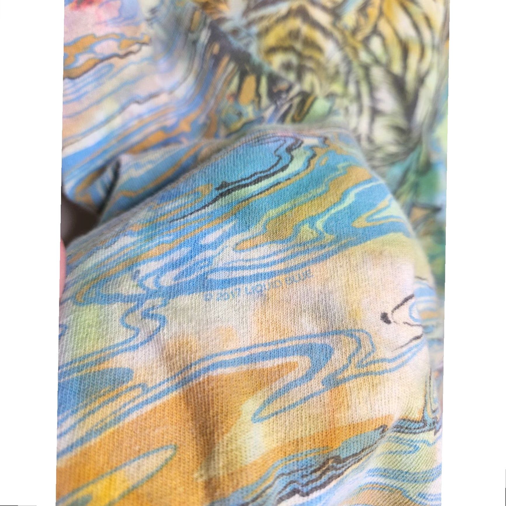 Liquid Blue Liquid Blue Tiger Tie Dye Shirt Large L Unisex Adults Blue 2017 Y2K Nature Earth Art Classic Size US L / EU 52-54 / 3 - 6 Thumbnail