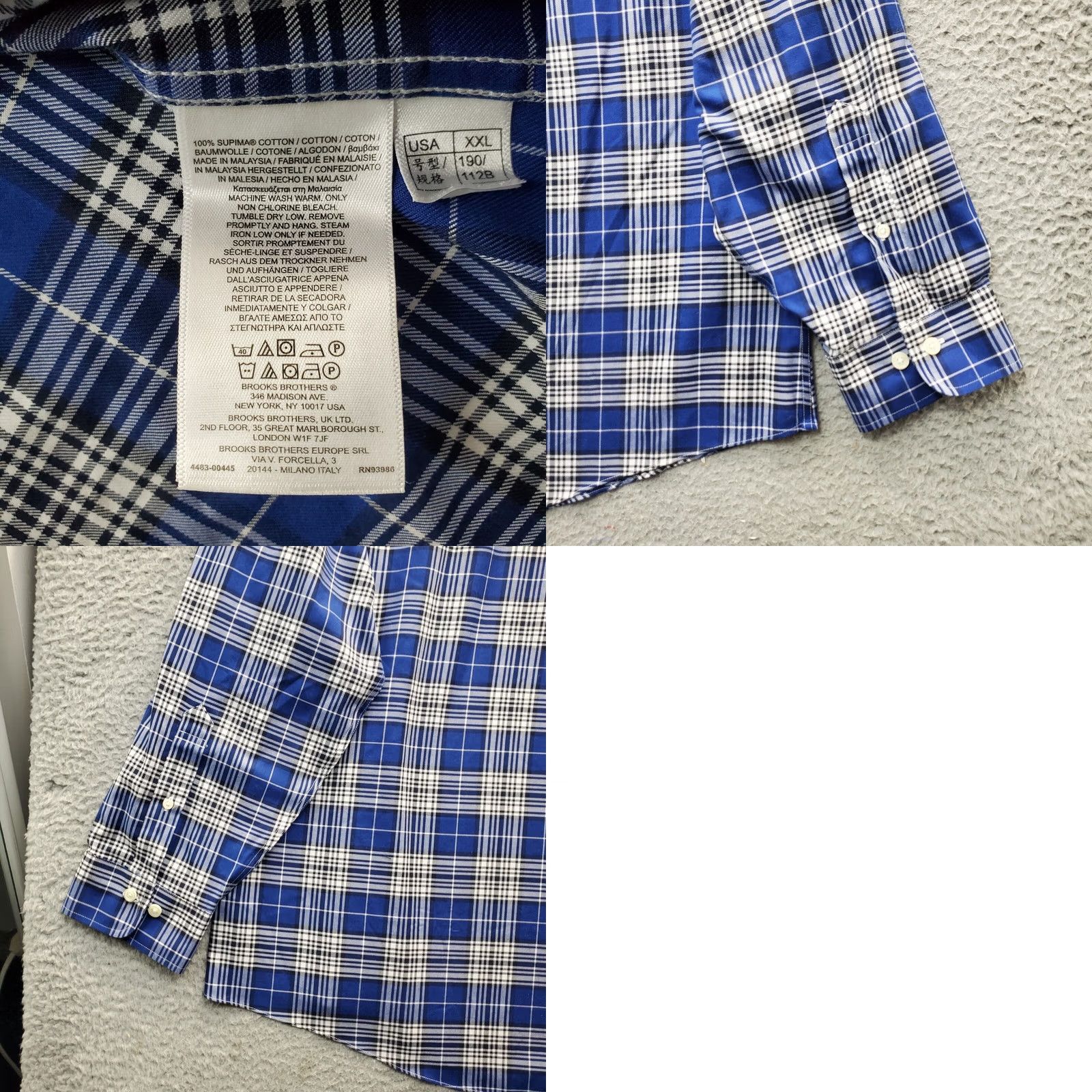 Brooks Brothers Brooks Brothers Shirt Mens 2XL Multi Plaid Pocket Long Sleeve Button Down Casual Size US XXL / EU 58 / 5 - 8 Thumbnail