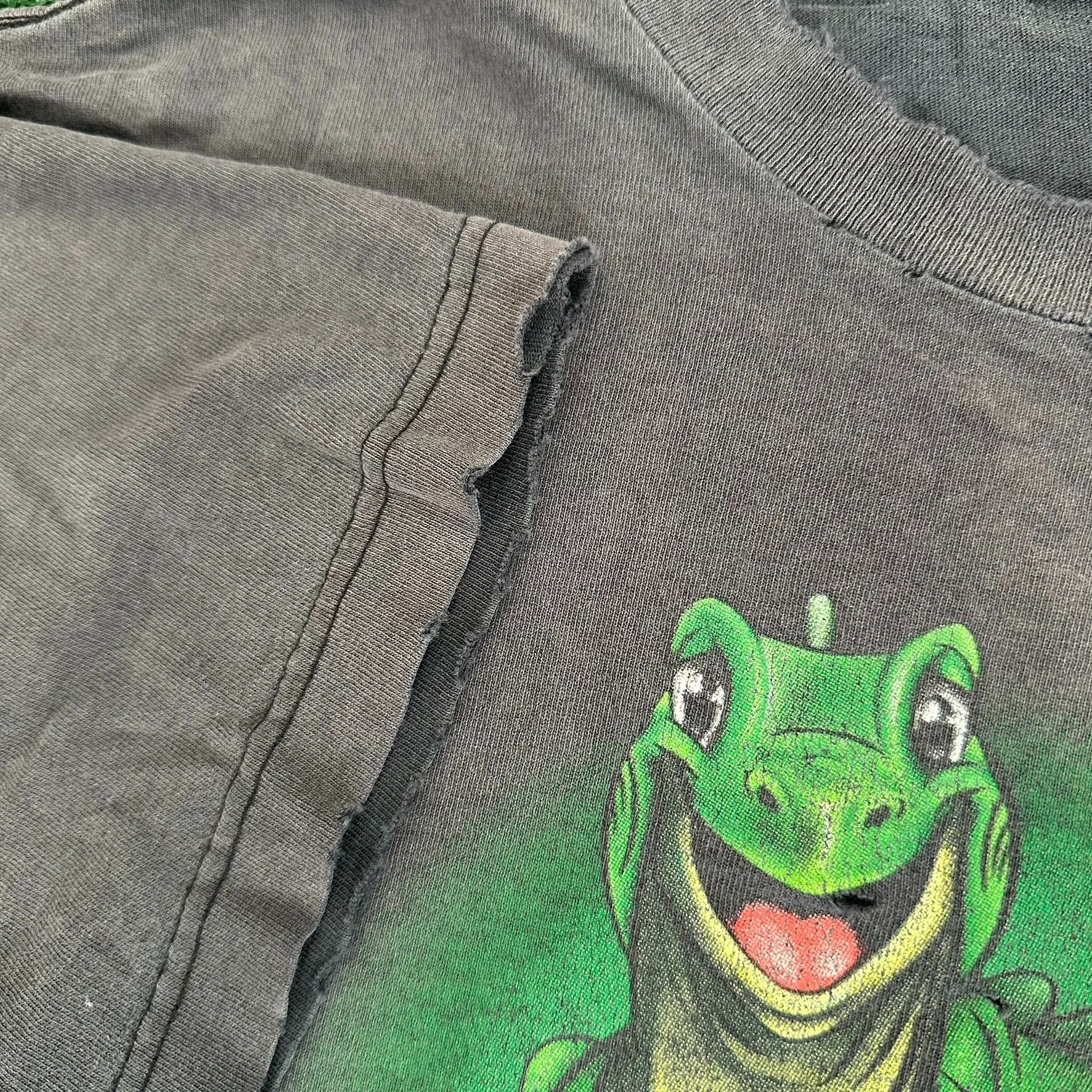 Vintage Vintage 90s Rainforest Cafe Iggy Iguana T-Shirt Grunge Faded Size US XL / EU 56 / 4 - 7 Thumbnail