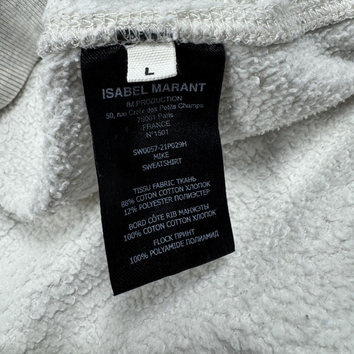 Isabel Marant Isabel Marant Etoile Crewneck Sweatshirt Gray Size US L / EU 52-54 / 3 - 8 Thumbnail
