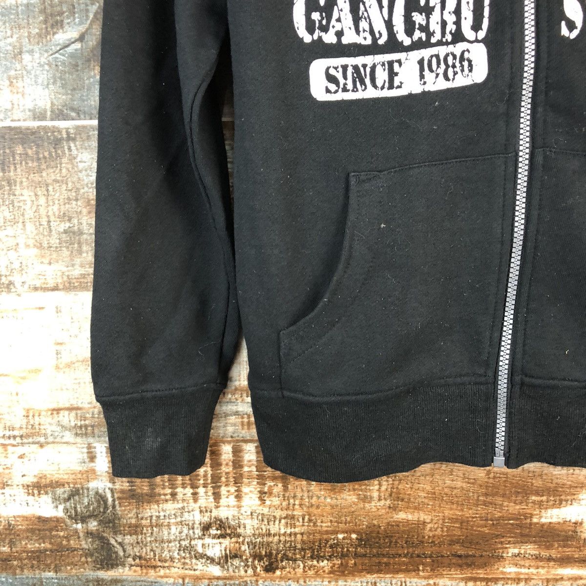 Japanese Brand Gang Busters skull punk Black sweater Hoodie #A2458 Size US XS / EU 42 / 0 - 7 Thumbnail