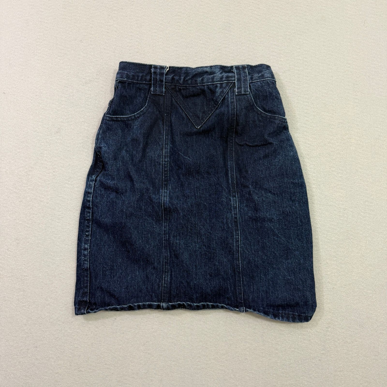 Vintage Vintage Whipp Denim Pencil Mini Skirt Women's 5/6 Jean 80s Size 28" / US 6 / IT 42 - 5 Thumbnail