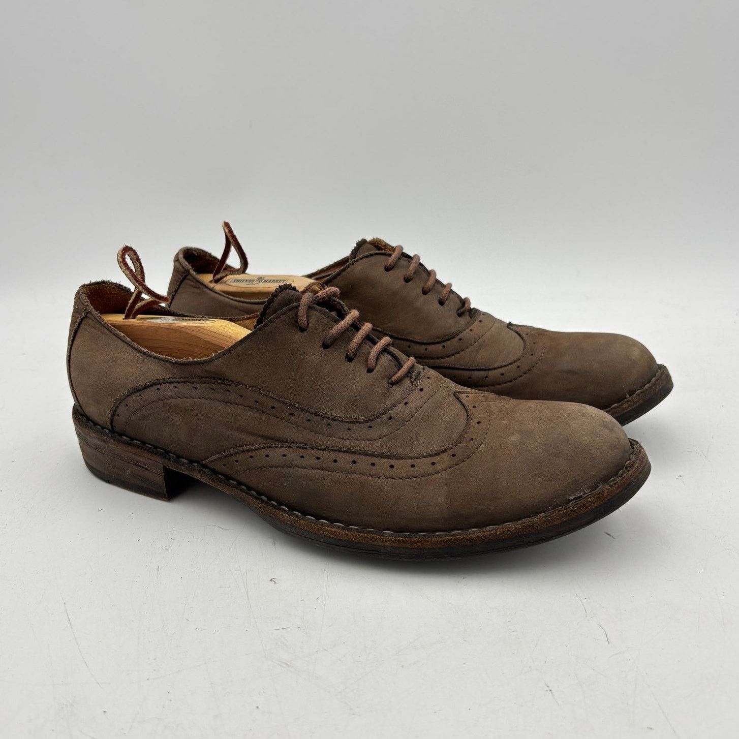 Fiorentini + Baker Fiorentini + Baker Wingtip Oxford Dress Shoes Leather 9 Size US 9 / EU 42 - 1 Thumbnail