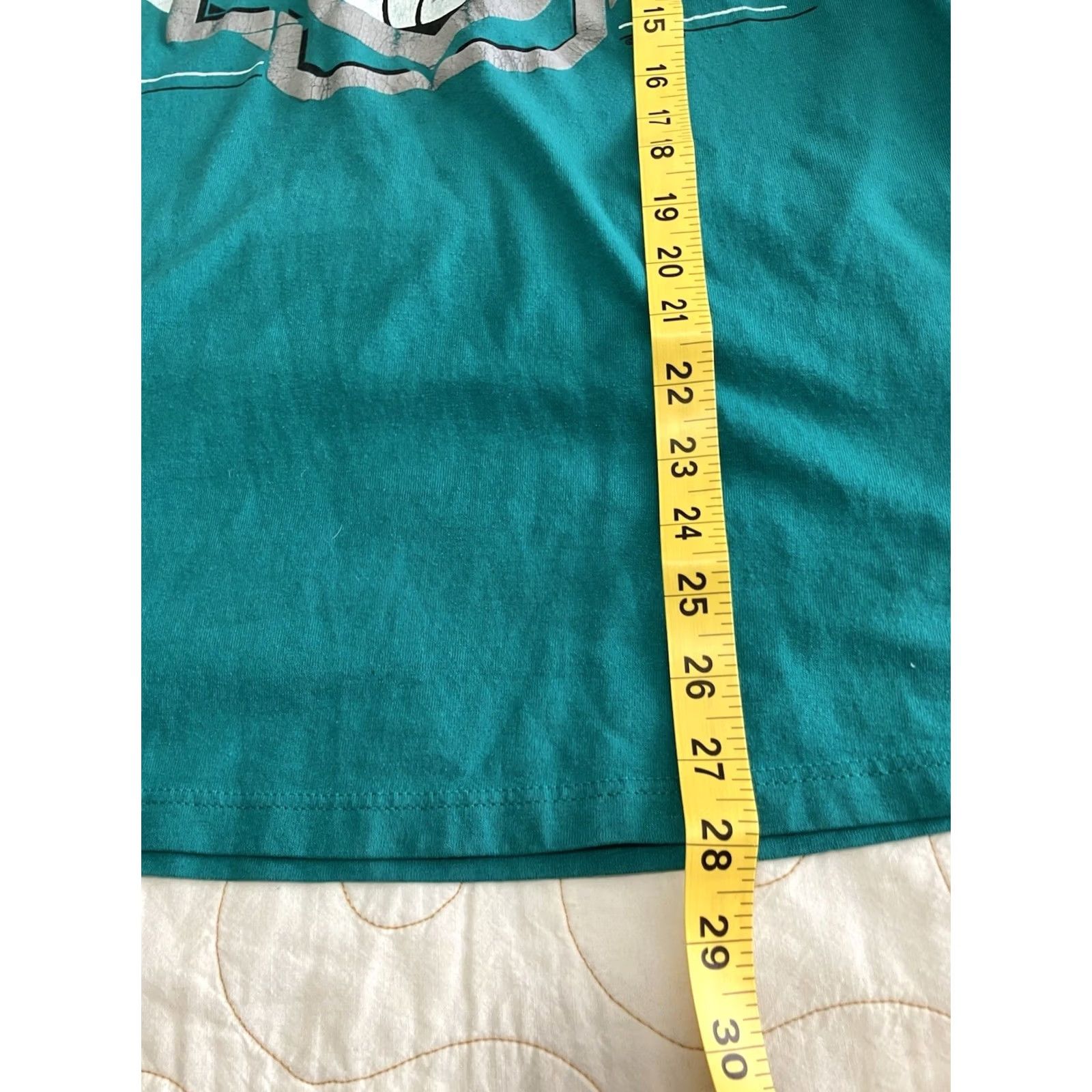 Jerzees VINTAGE Jerzees T-Shirt Teal Graphic Shirt Large L 90s Las Vegas NV Nevada Stained Mens Shirts Green Size US L / EU 52-54 / 3 - 7 Thumbnail