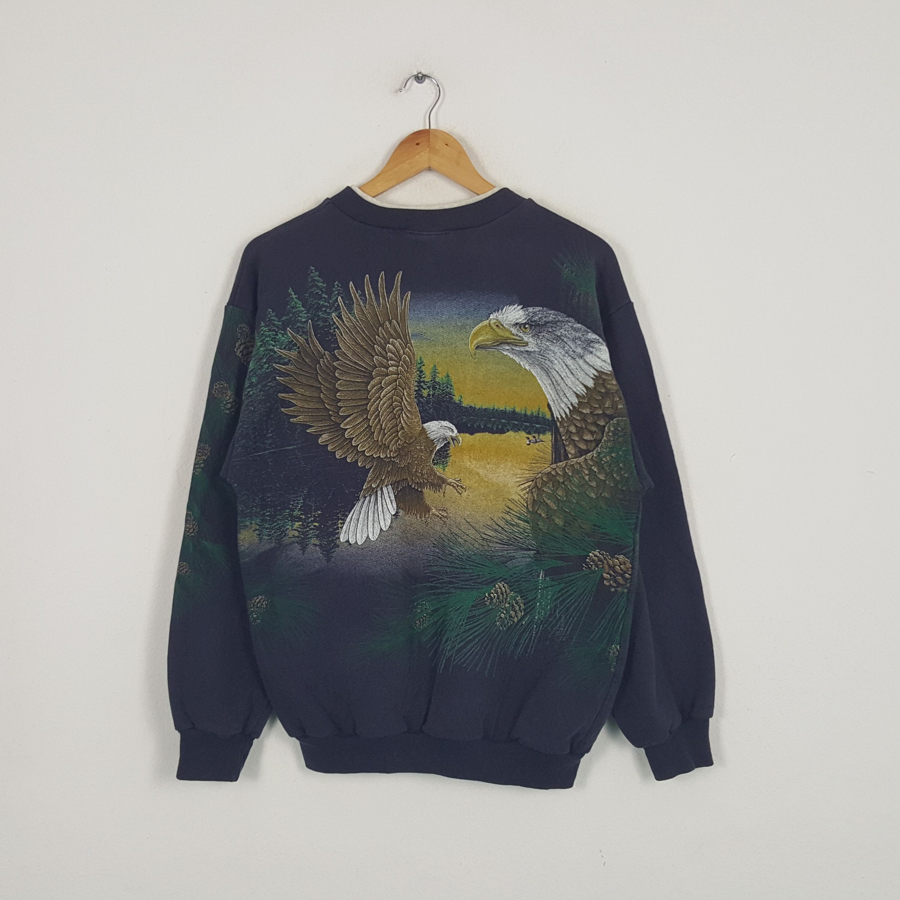 Vintage Vintage ABC The Eagle Art Design Full Print Sweatshirt Size US M / EU 48-50 / 2 - 3 Thumbnail