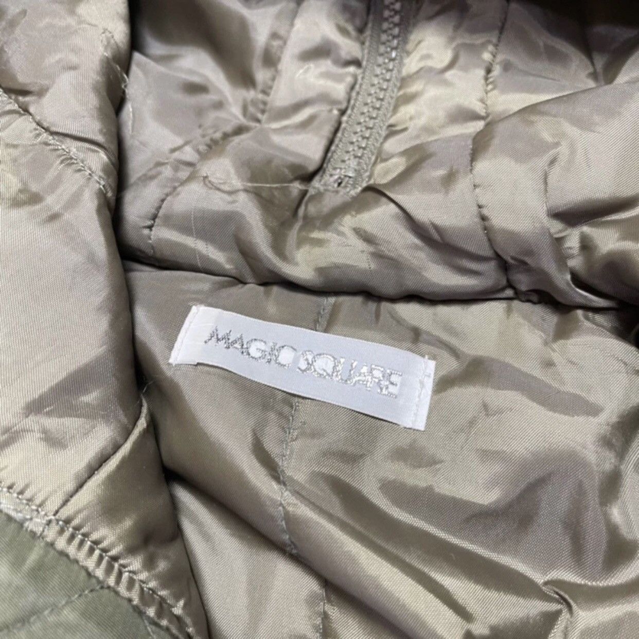 If Six Was Nine × Japanese Brand × Le Grande Bleu (L.G.B.) 2000s Magic Square Long Coat Faux Fur Parka Jacket Size US M / EU 48-50 / 2 - 4 Thumbnail