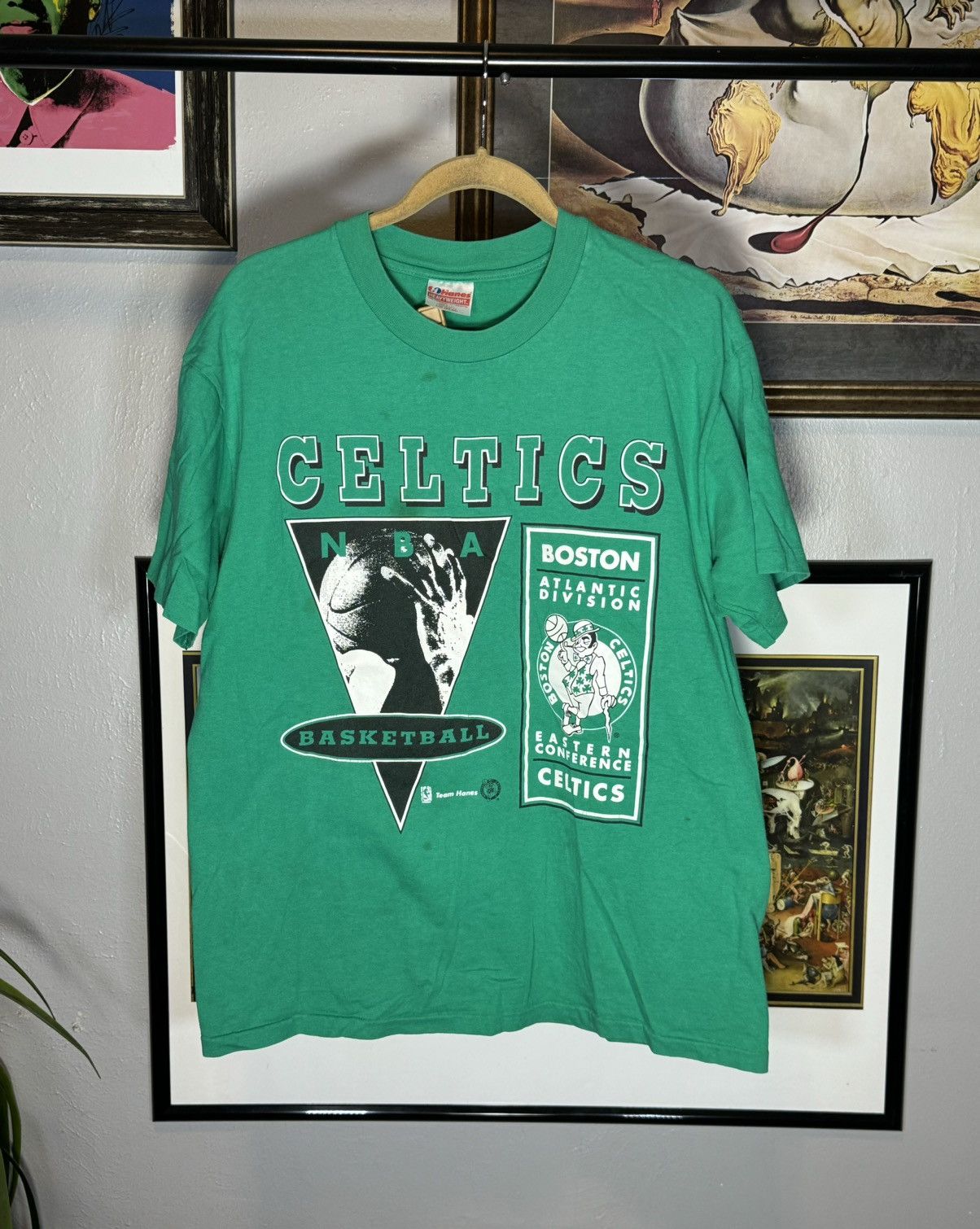 Hanes × Vintage Vintage Boston Celtics Shirt Size US L / EU 52-54 / 3 - 1 Thumbnail