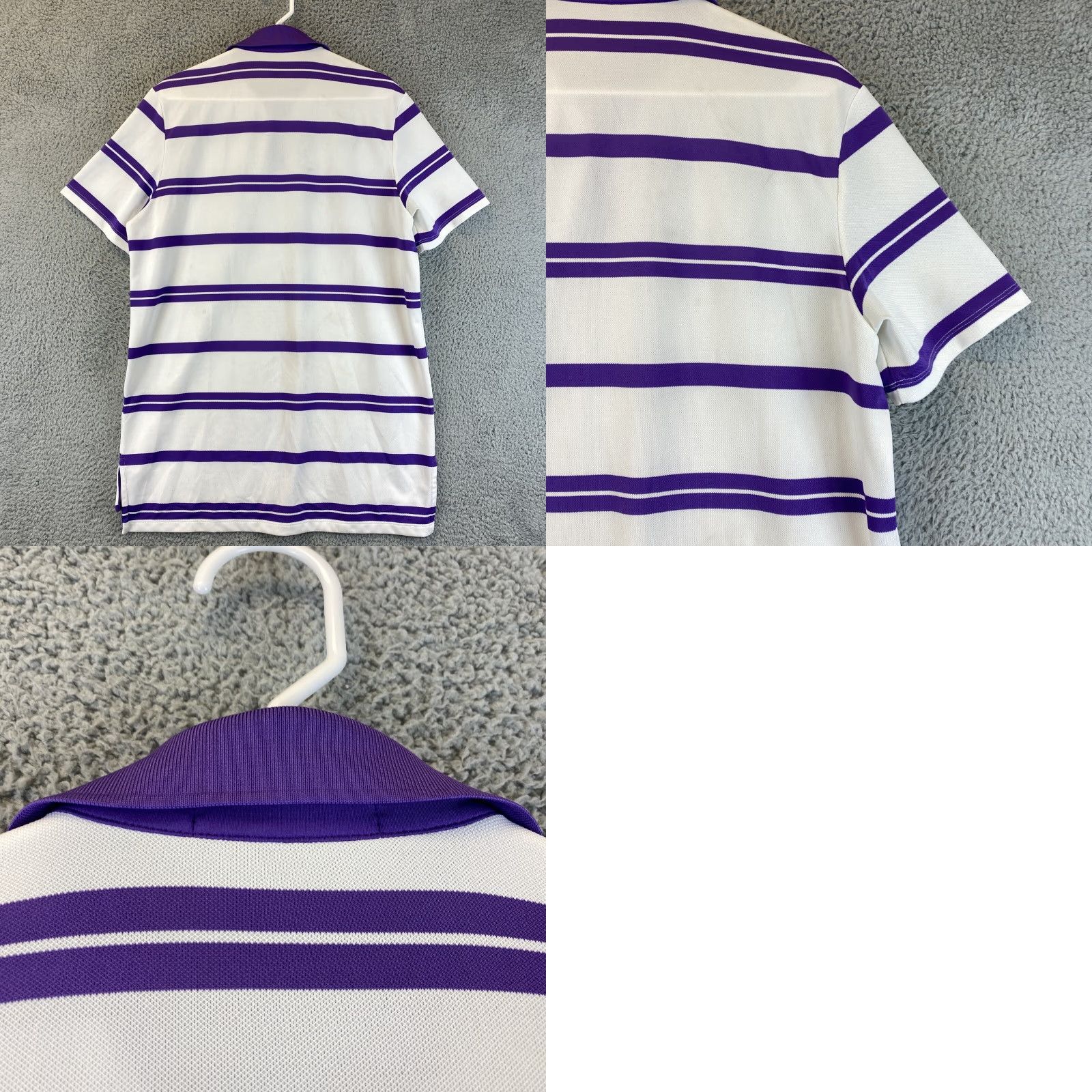 Polo Ralph Lauren POLO RALPH LAUREN White Striped Polo Shirt Mens Short Sleeve Size M Classic Activewear Size US M / EU 48-50 / 2 - 8 Thumbnail