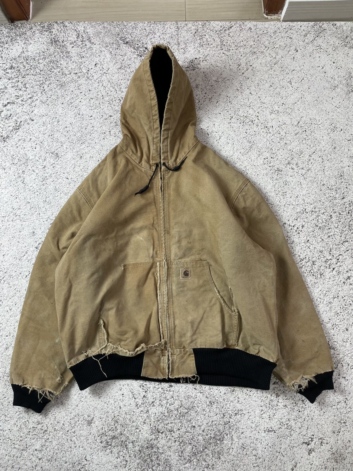 Carhartt THRASHED VINTAGE CARHARTT ACTIVE JACKET 1990s Size US XXL / EU 58 / 5 - 8 Thumbnail