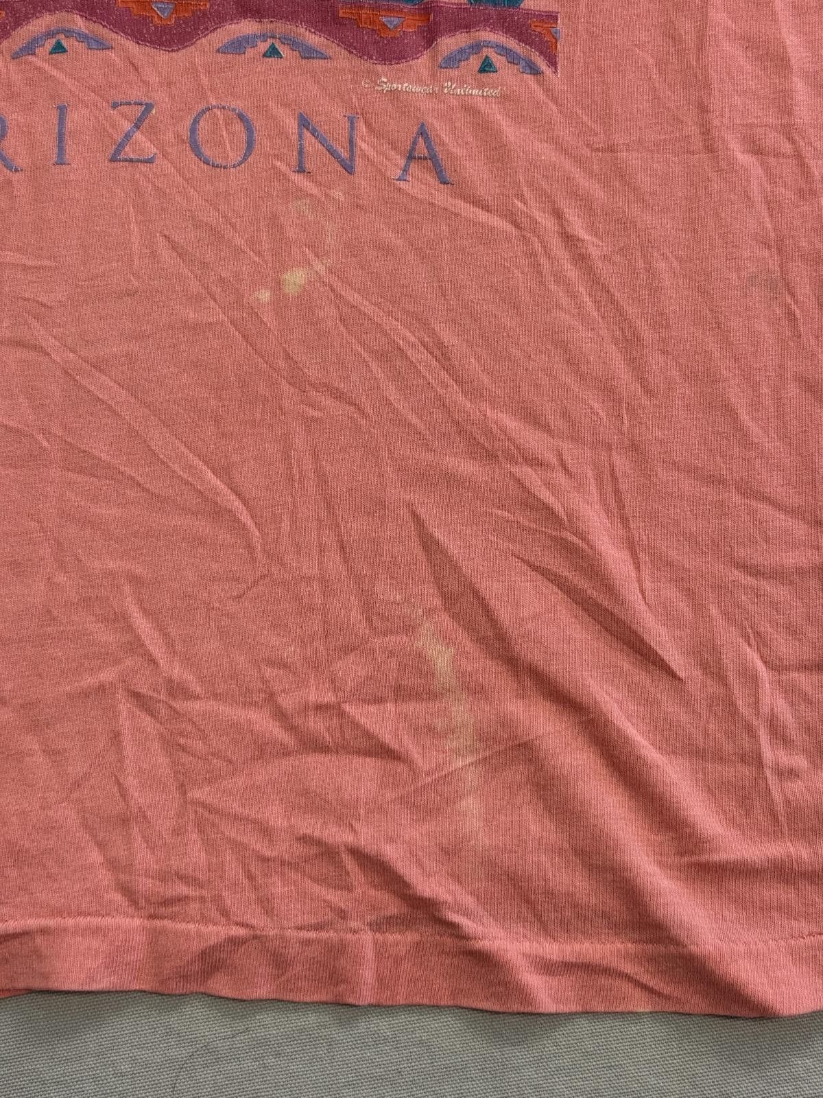Anvil Vintage Arizona T-shirt Cactus Pink Pastel Tee - L Size US L / EU 52-54 / 3 - 4 Thumbnail