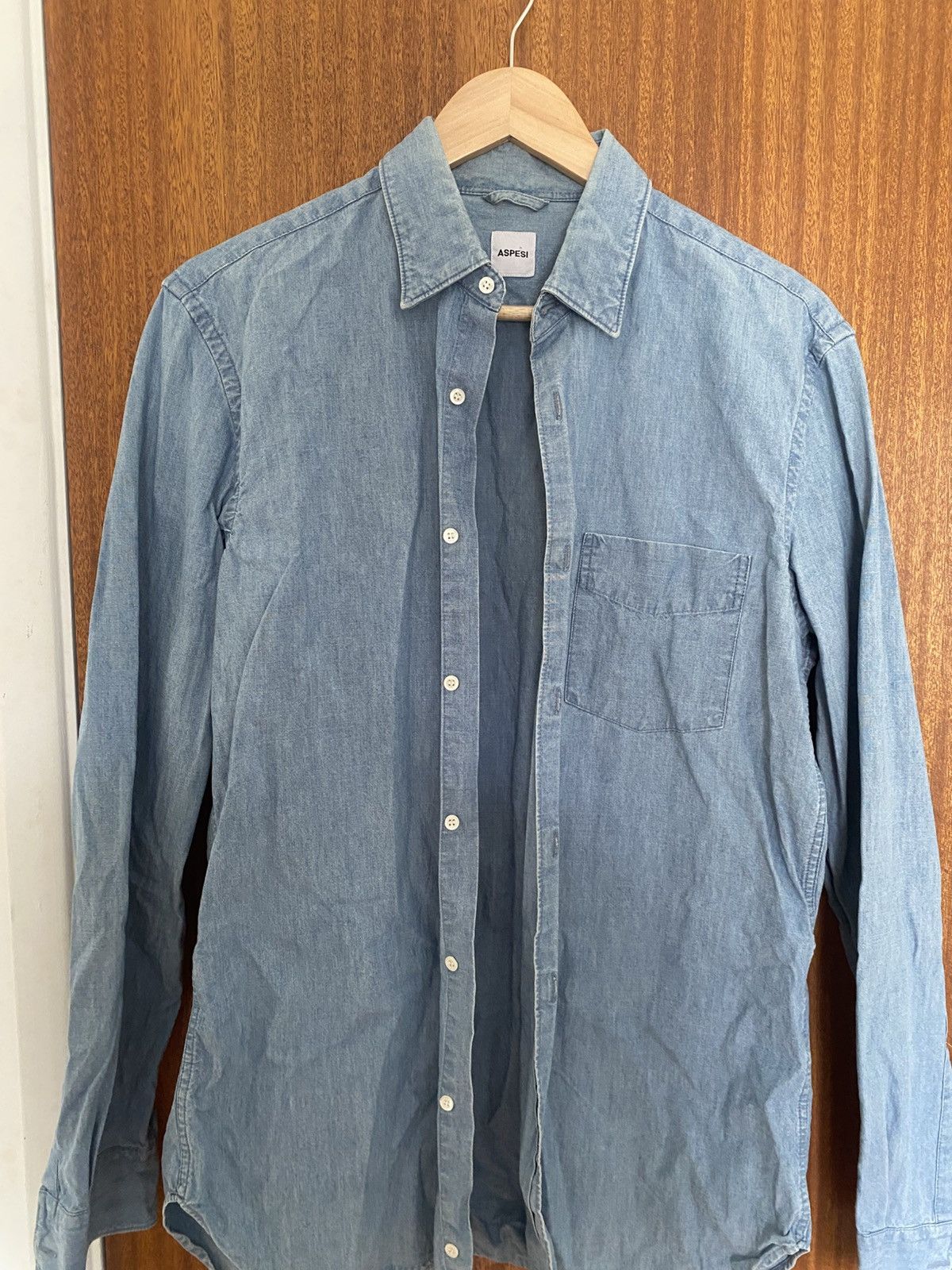 Aspesi Aspesi Chambray Shirt Size US M / EU 48-50 / 2 - 1 Thumbnail