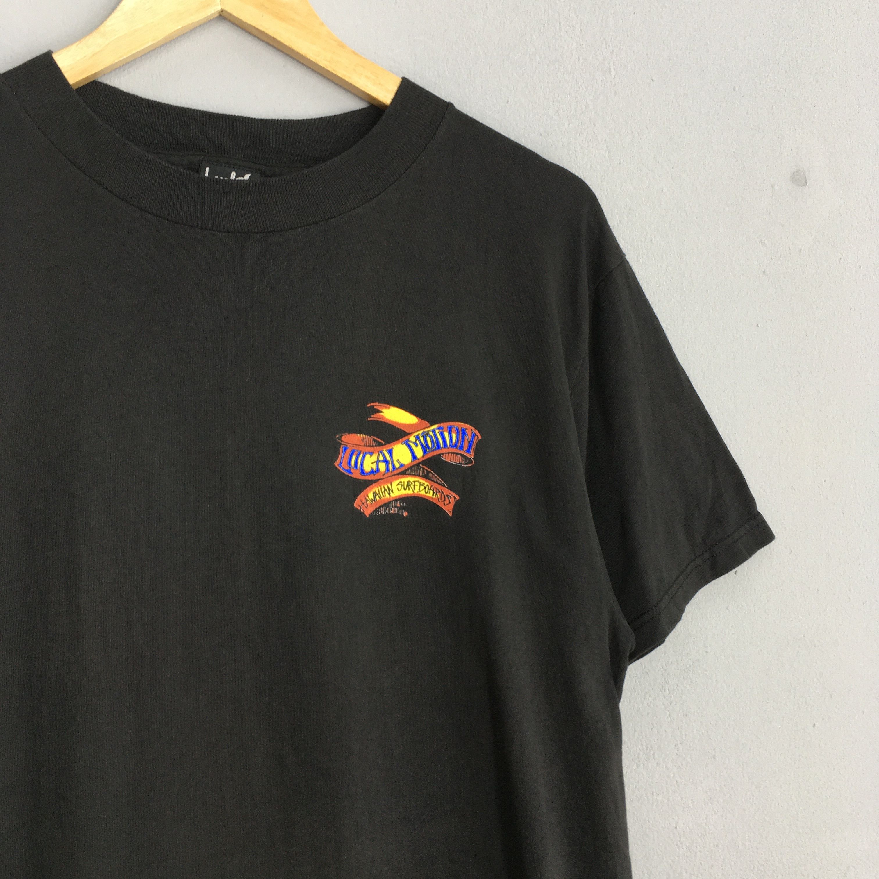 Billabong × Vintage Vintage 80's Local Motion Hawaii Surf Black Tshirt Medium Size US M / EU 48-50 / 2 - 5 Thumbnail