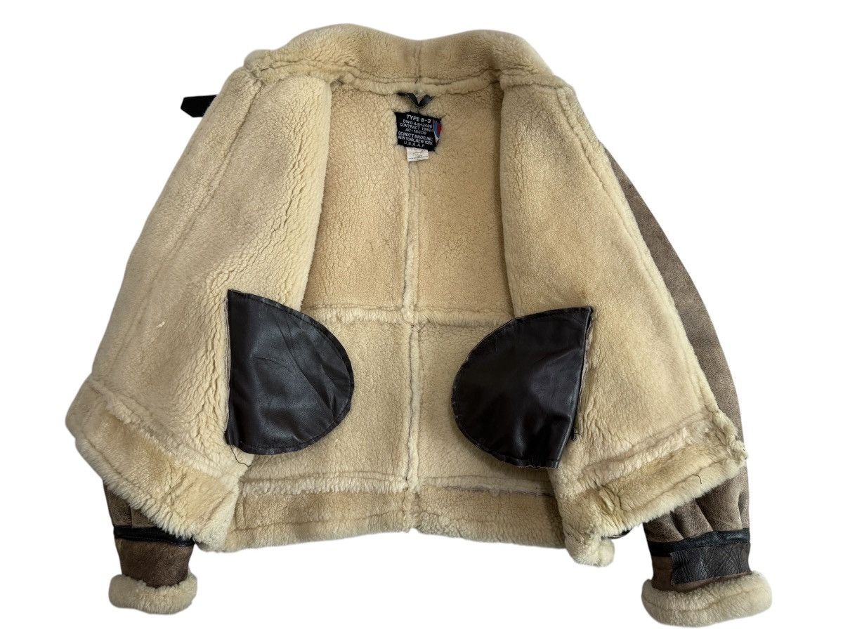 Schott SCHOTT BROS INC B3 TYPE JACKET SHEARLING SHEEP SKIN SIZE 44 Size US M / EU 48-50 / 2 - 9 Thumbnail