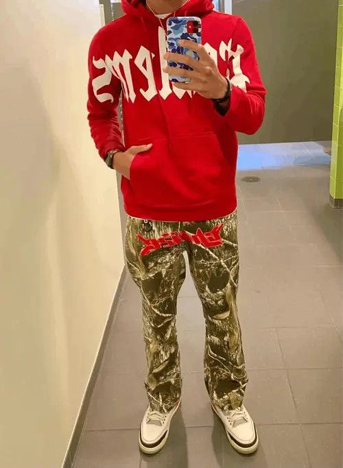 VIBE Embroidery Camo Cargo Pants Size US 32 / EU 48 - 4 Thumbnail