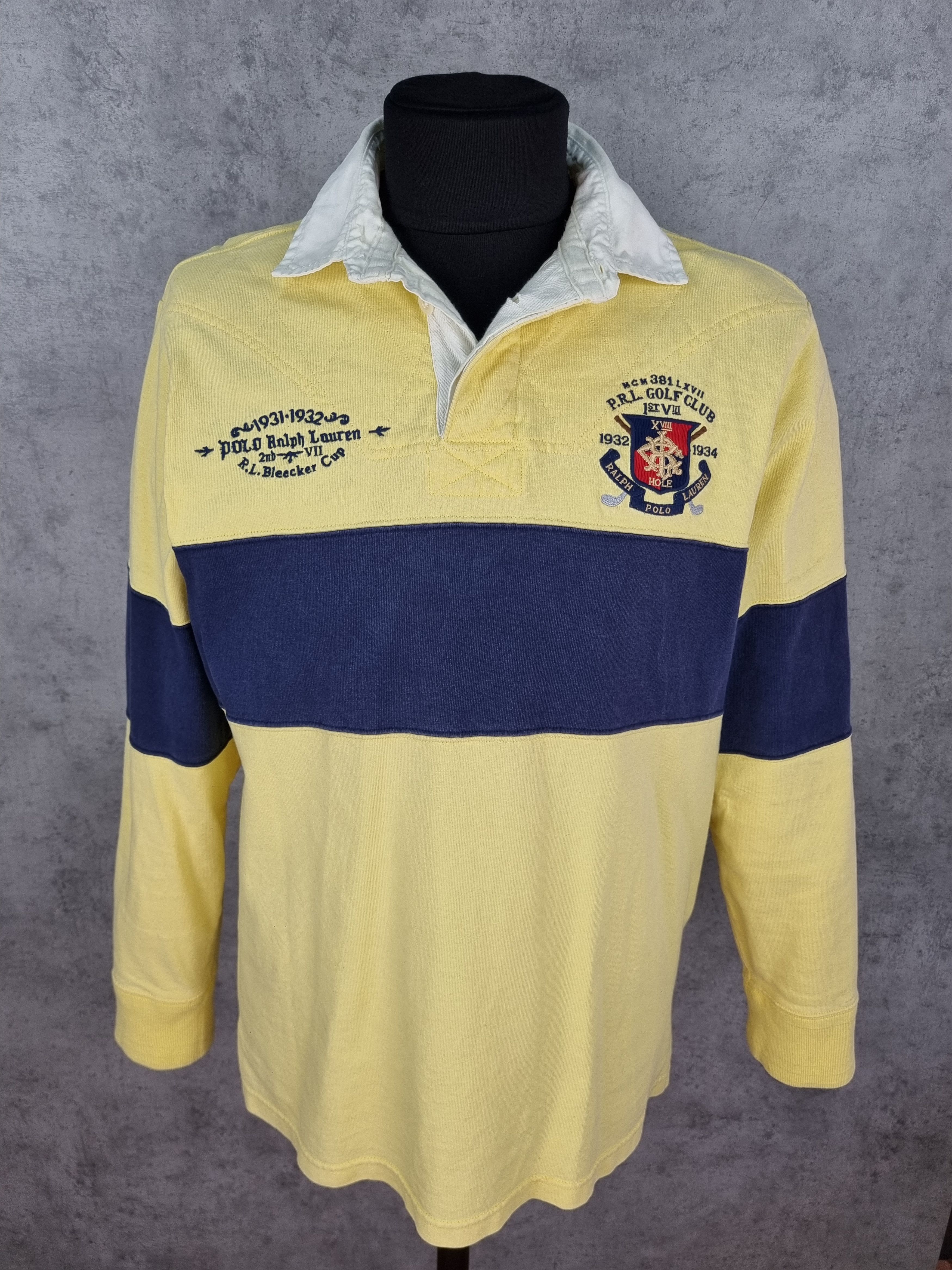 Golf Wang × Polo Ralph Lauren × Ralph Lauren P.R.L.Golf Club Vintage Faded Longsleeve Polo Size US L / EU 52-54 / 3 - 13 Thumbnail