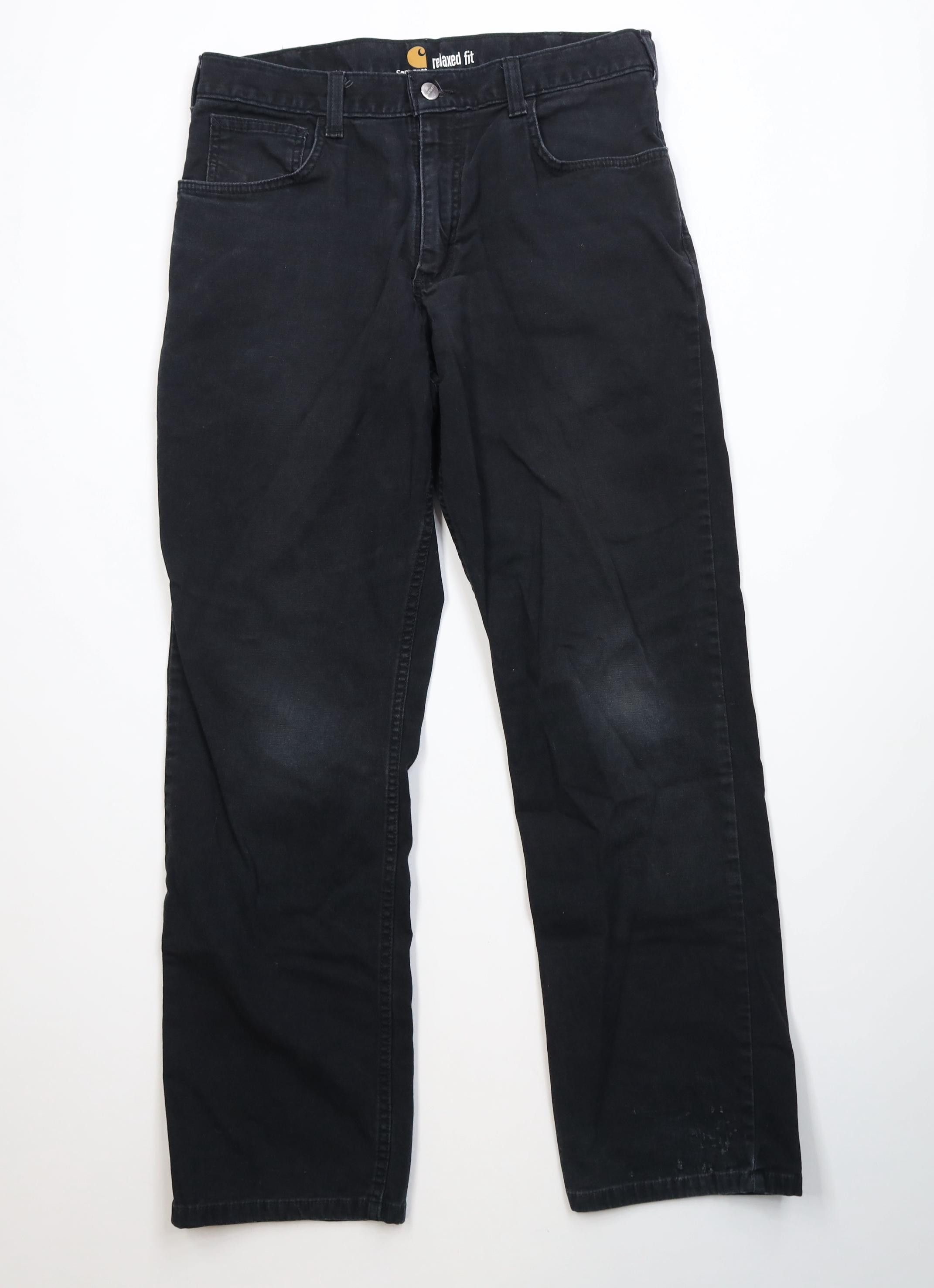 Carhartt Vintage Y2K Carhartt Relaxed Fit Stretch Canvas Pants Black Size US 33 - 1 Thumbnail