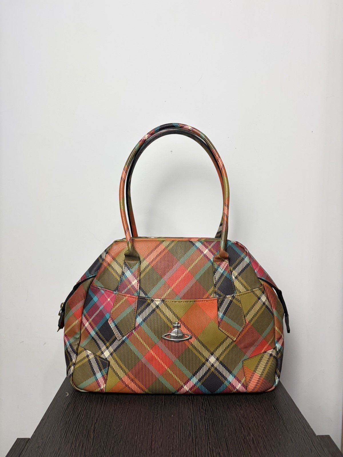 Vivienne Westwood FREE TAX! Vintage Vivienne Westwood Plaid Leather Handbag Size ONE SIZE - 1 Thumbnail