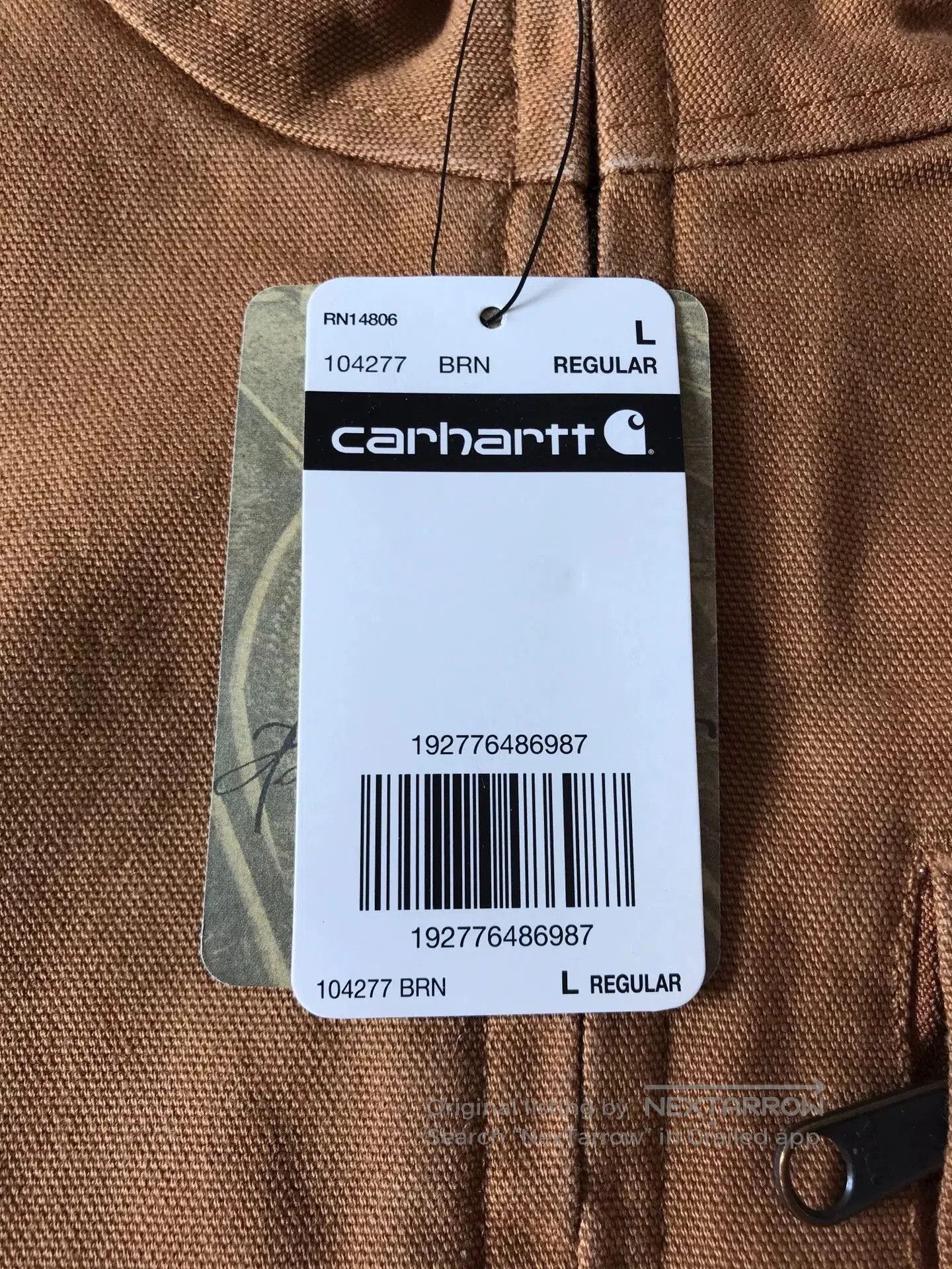 Carhartt Carhartt 104277 Classic Brown Canvas Vest. Size US L / EU 52-54 / 3 - 7 Thumbnail