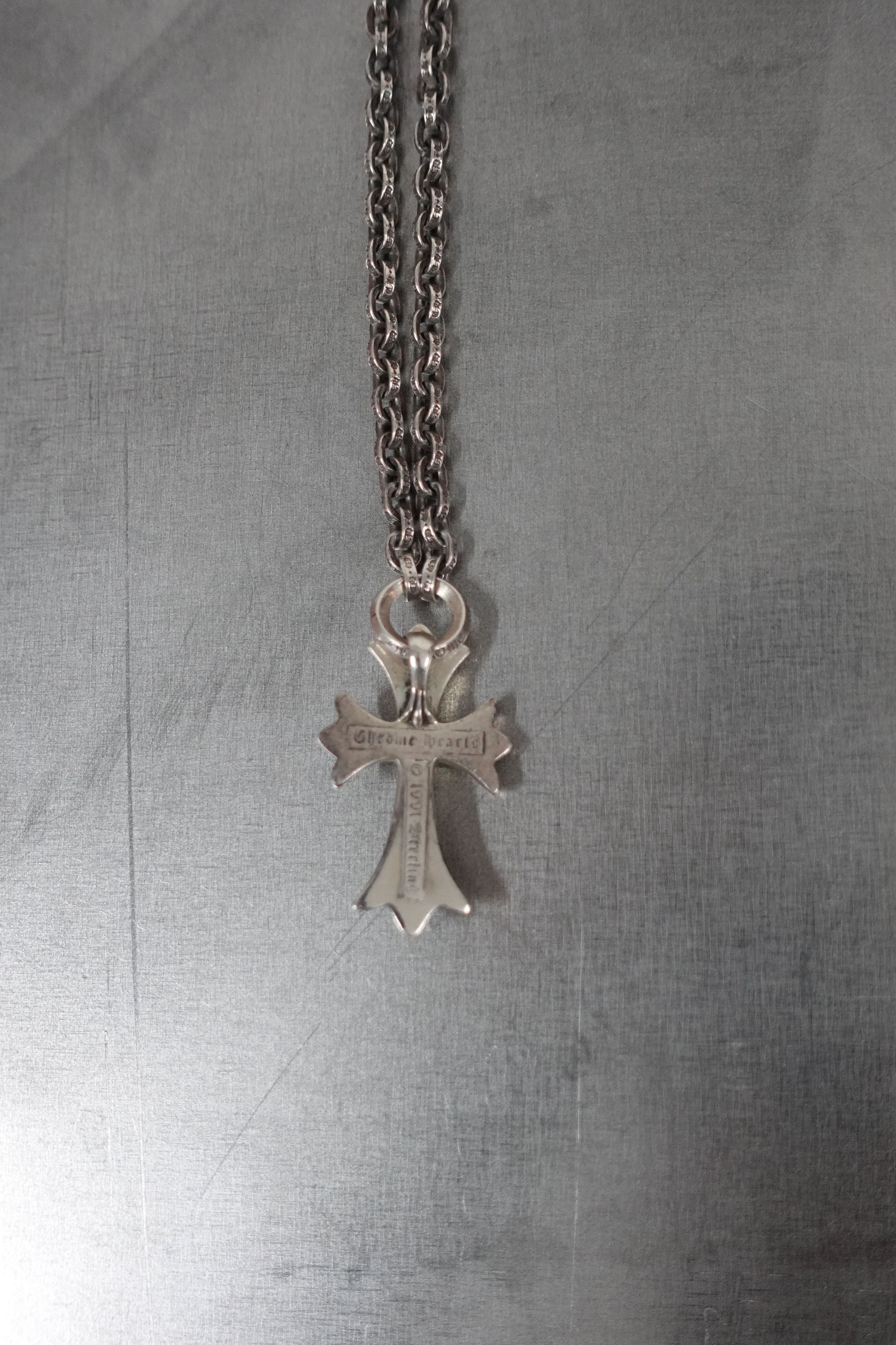 Chrome Hearts CHROME HEARTS SILVER SMALL CROSS PENDANT W PAPER CHAIN Size ONE SIZE - 2 Thumbnail