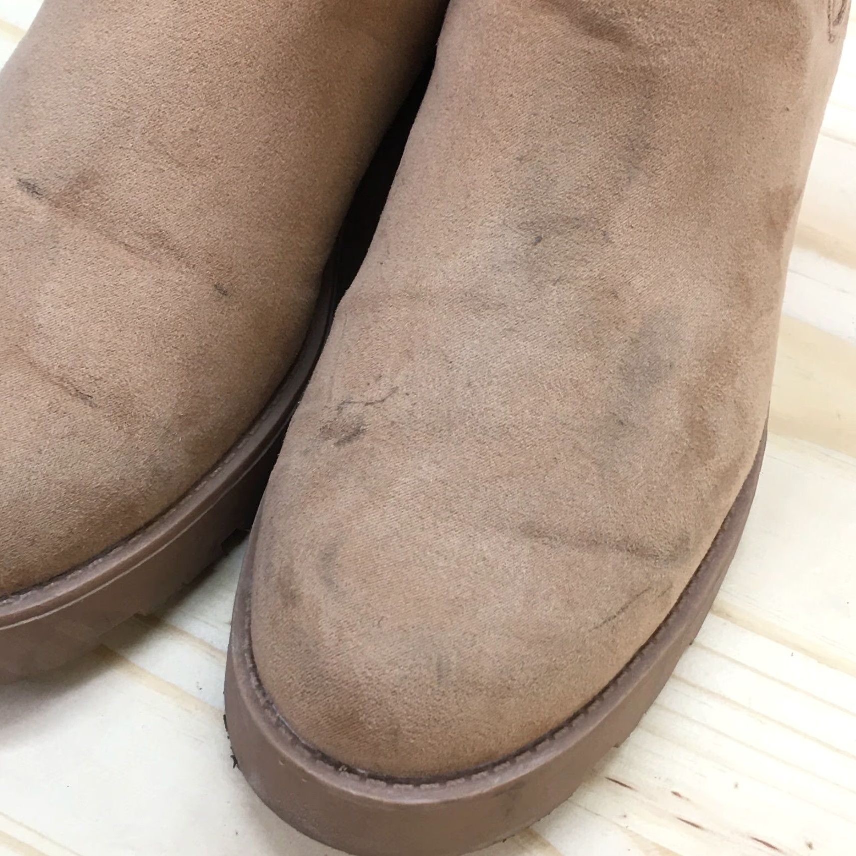 Old Navy Old Navy Chelsea Boots Womens 9 Brown Caramel Chunky Pull On Casual Faux Leather Boots Size US 9 / IT 39 - 4 Thumbnail