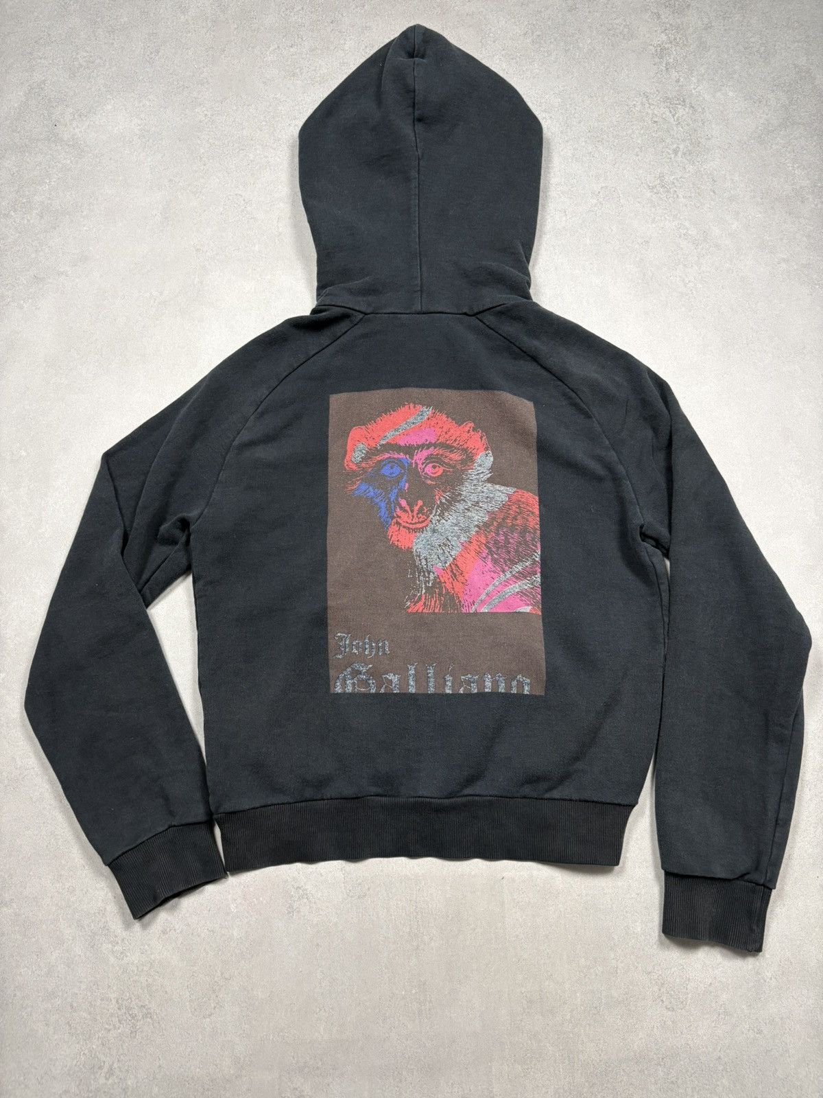 Designer × John Galliano Vintage John galliano newspaper print zip