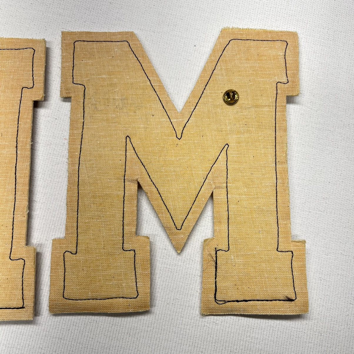 Vintage Letterman Varsity Patch Letter M Blue Chenille Felt Sports Size ONE SIZE - 6 Thumbnail