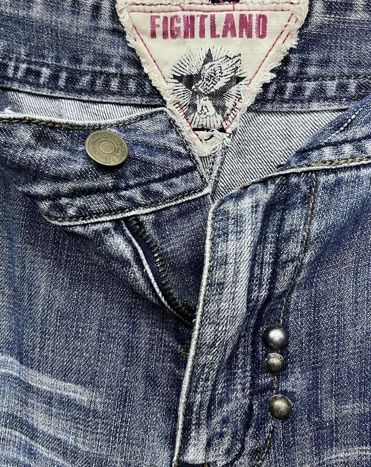 Everlast 🔥Vintage EVERLAST NEW YORK CITY FIGHTLAND Distressed Denim Size US 34 / EU 50 - 18 Thumbnail