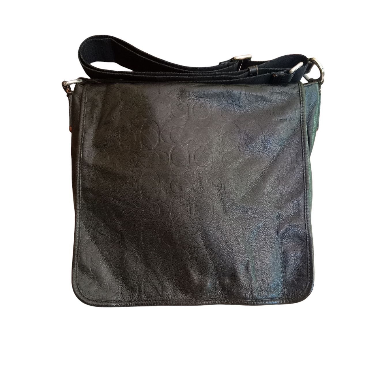 Branded Leather × Coach × Designer Authentic COACH Monogram Leather Crossbody Bag Size ONE SIZE - 4 Thumbnail