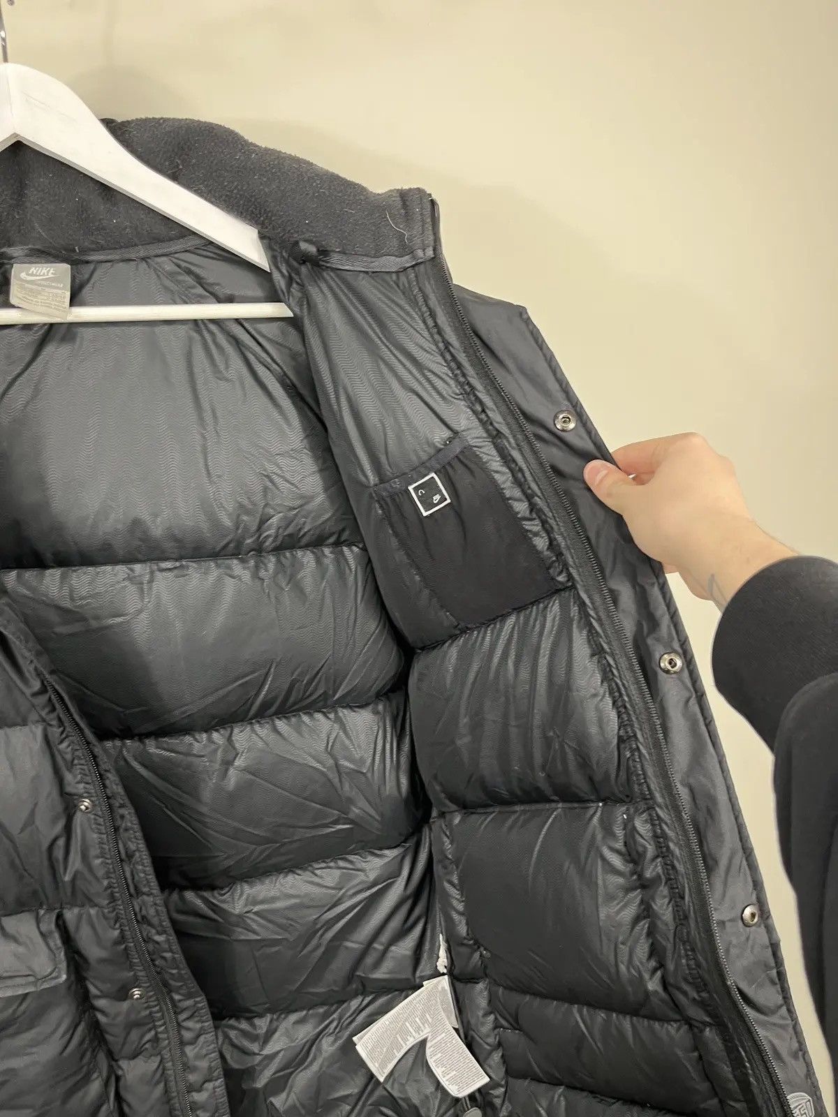 Nike Vintage Nike Y2K Drill 550 Hooded Down Puffer Jacket Size US M / EU 48-50 / 2 - 13 Thumbnail