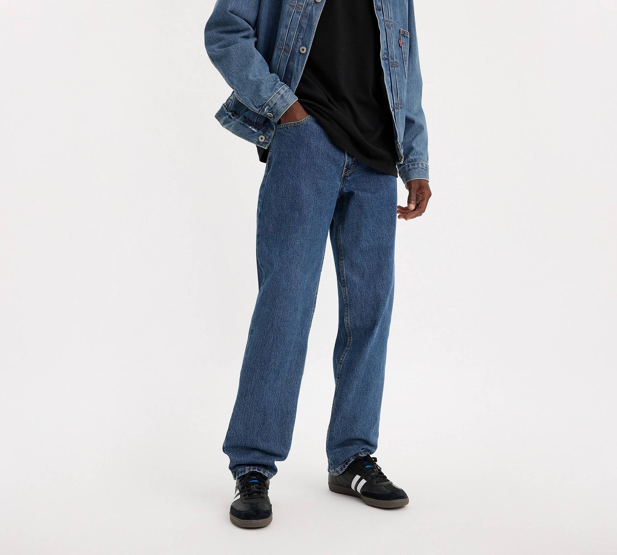 Levi's VINTAGE 1994 MEN'S 550 DARK WASH DENIM JEANS Size US 36 / EU 52 - 9 Thumbnail