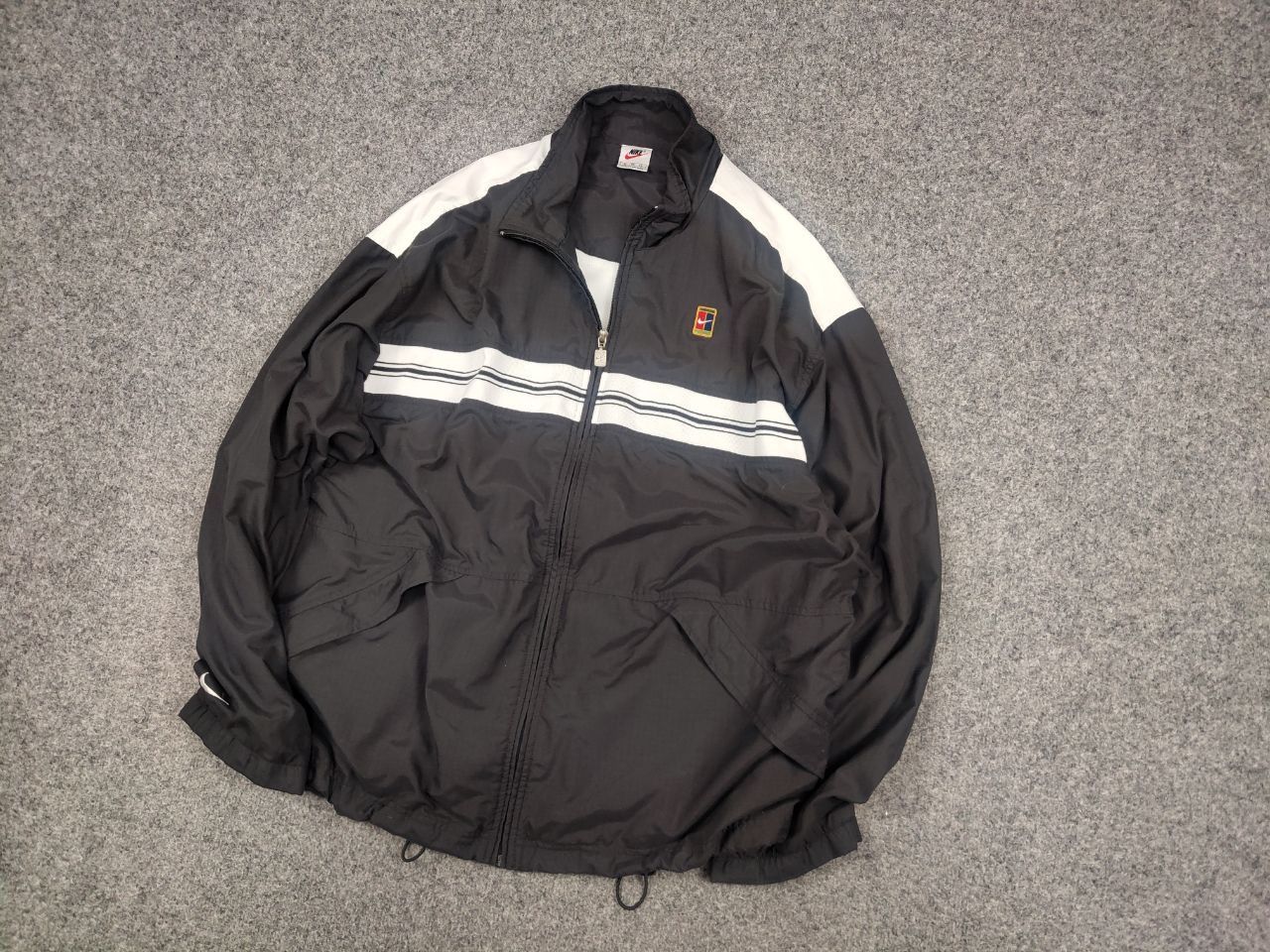 Nike Vintage Nike Court Logo Track Oversized Jacket Y2K Style Size US XL / EU 56 / 4 - 3 Thumbnail