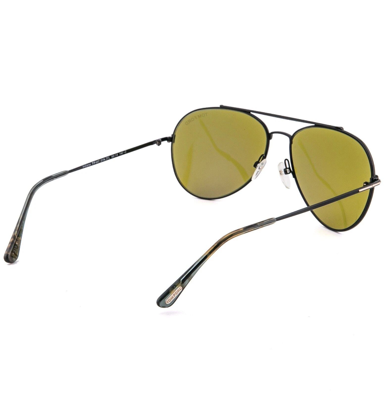 Tom Ford TOM FORD INDIANA TF0497 01N TFL Sunglasses 0497 FT0497 Size ONE SIZE - 8 Thumbnail