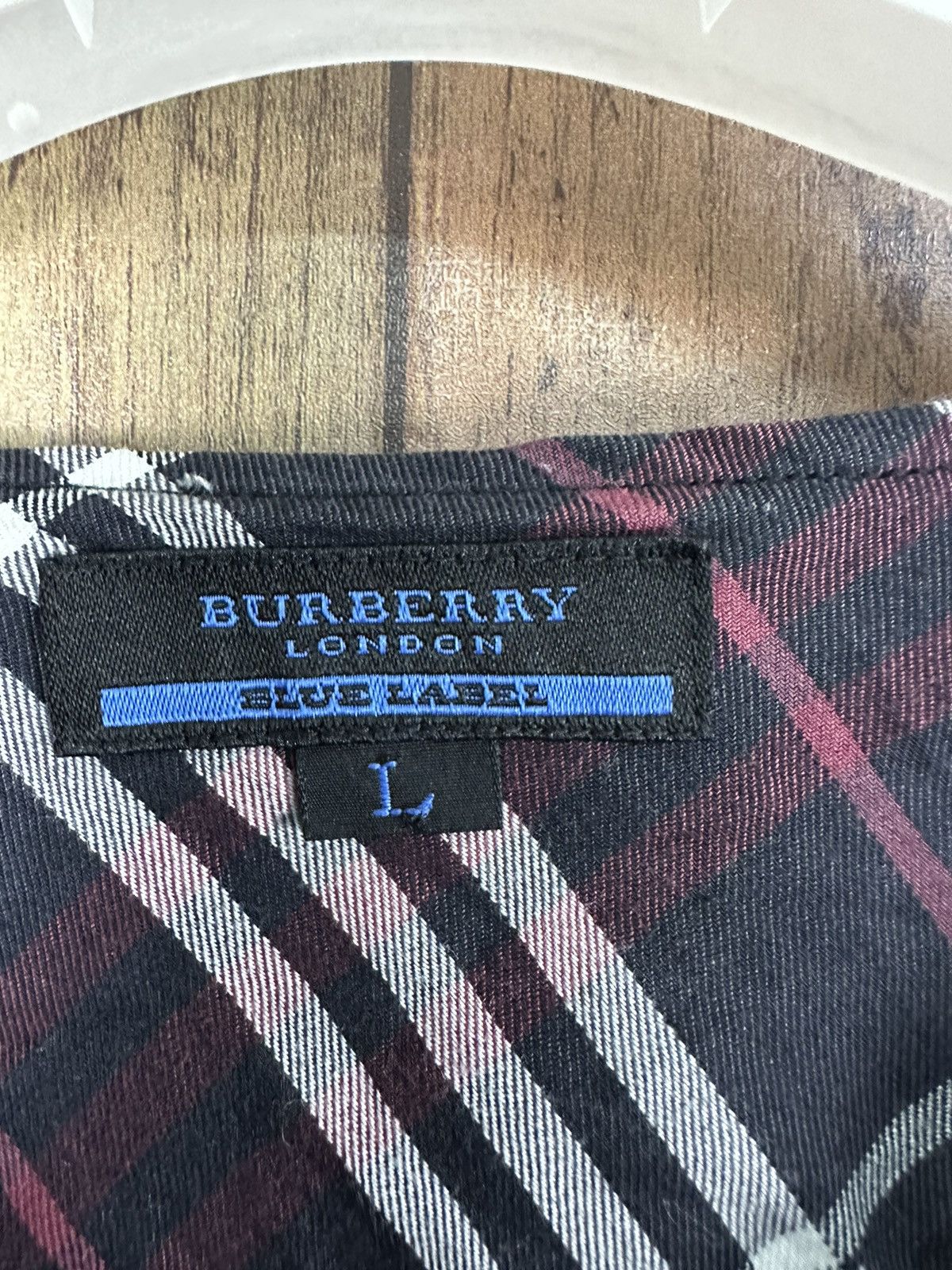 Burberry Burberry Blue Label Button Neck Long Shirt A311 Size US S / EU 44-46 / 1 - 7 Thumbnail