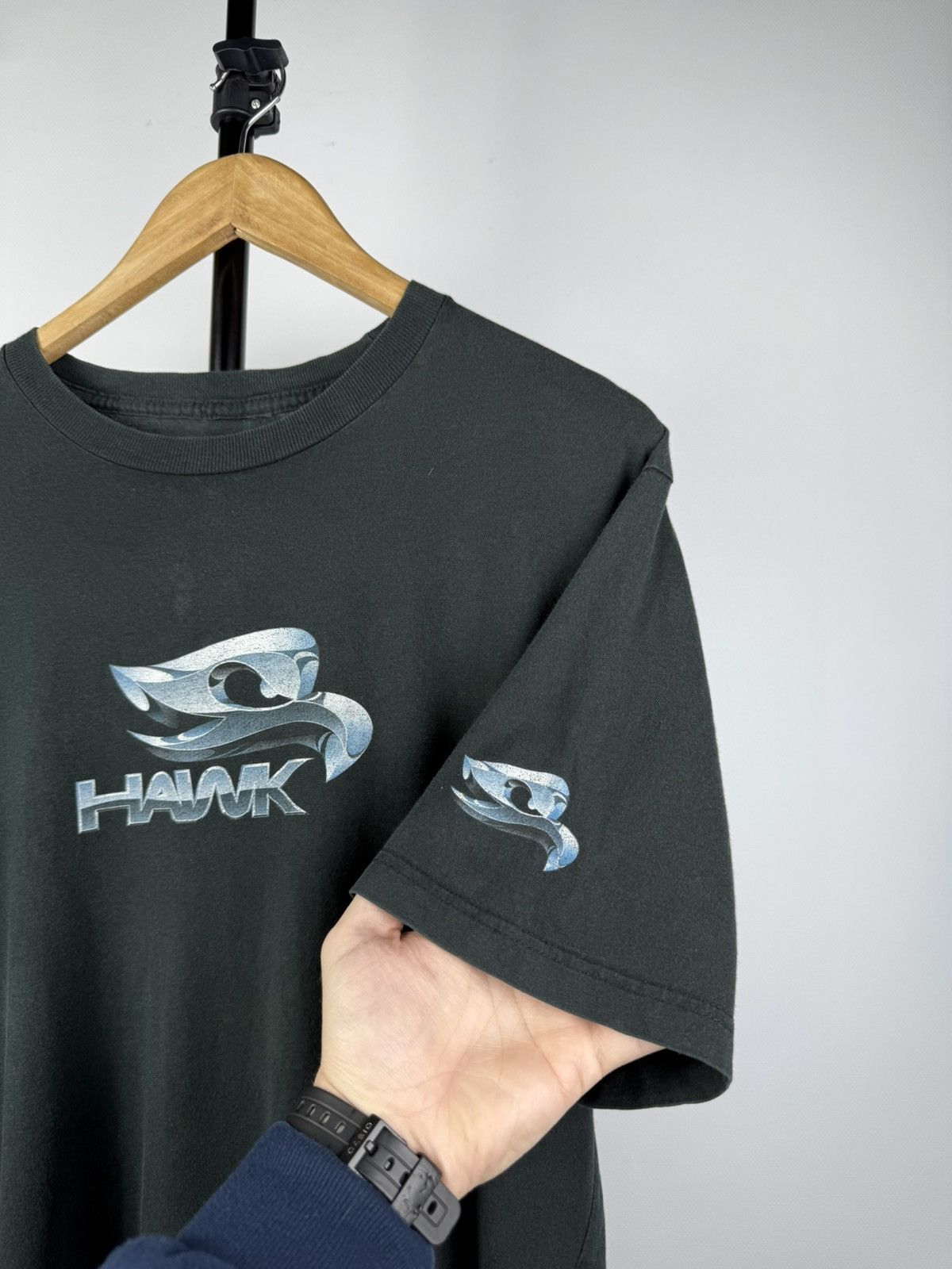 Hawk × Tony Hawk Rare! Vintage Faded Hawk Skateboards T Shirt Blind Hookups Size US L / EU 52-54 / 3 - 3 Thumbnail