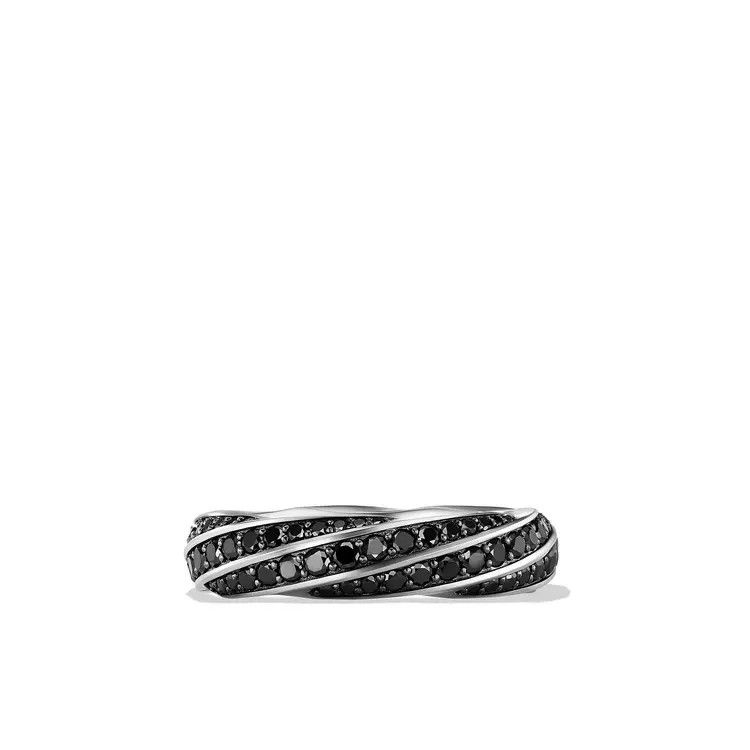 David Yurman o1w1db11025 R25779M /Size 9 /Rings in Silver/Black Size ONE SIZE - 2 Thumbnail