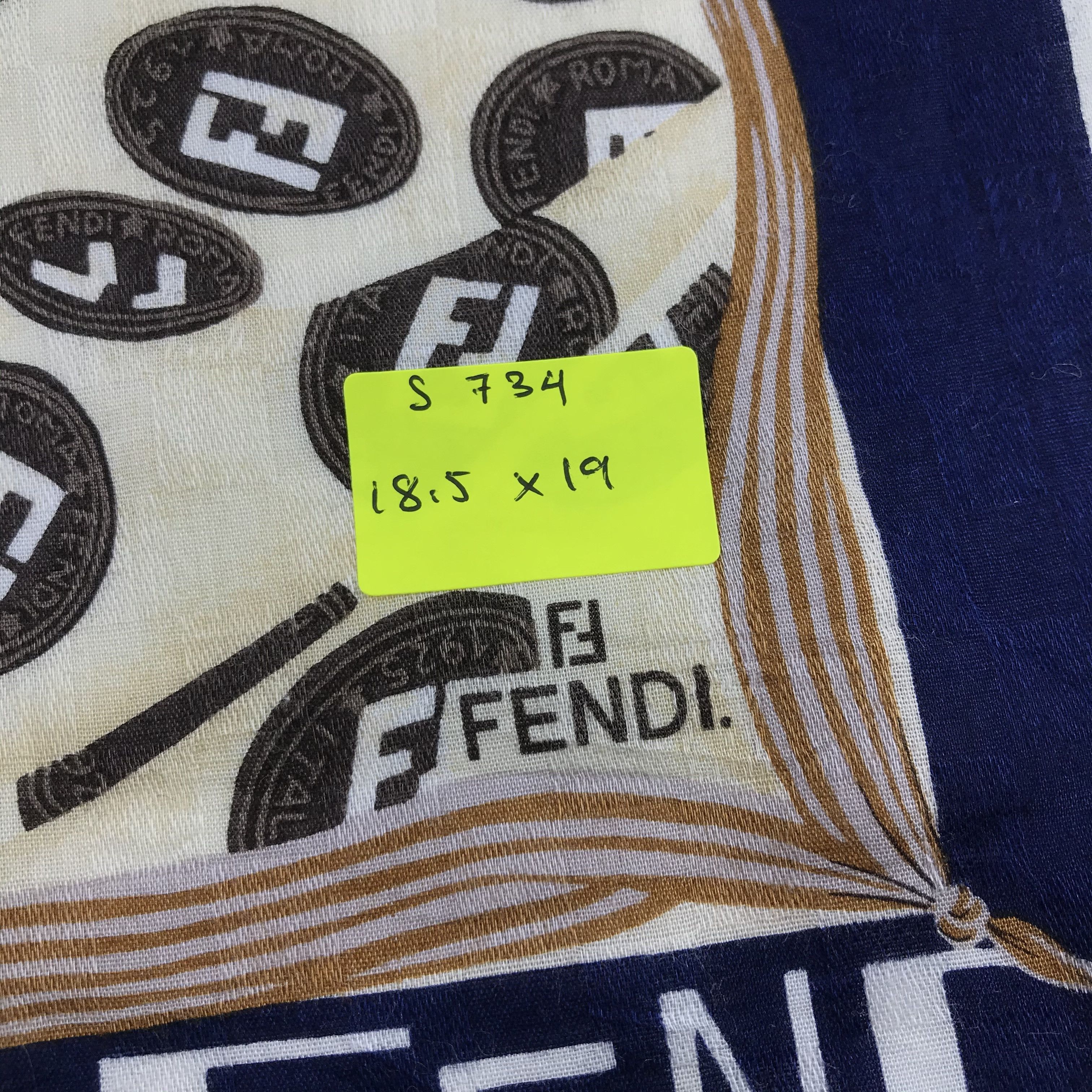 Vintage Vintage Fendi Bandana / Handkerchief / Neckerchief - S734 Size ONE SIZE - 5 Thumbnail