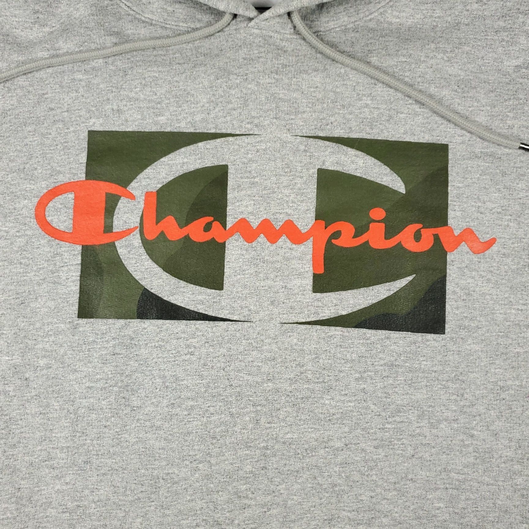 Champion Champion Gray Hoodie Mens XL Pullover Sweatshirt Adjustable Fleece Logo Casual Sports Size US XL / EU 56 / 4 - 2 Thumbnail