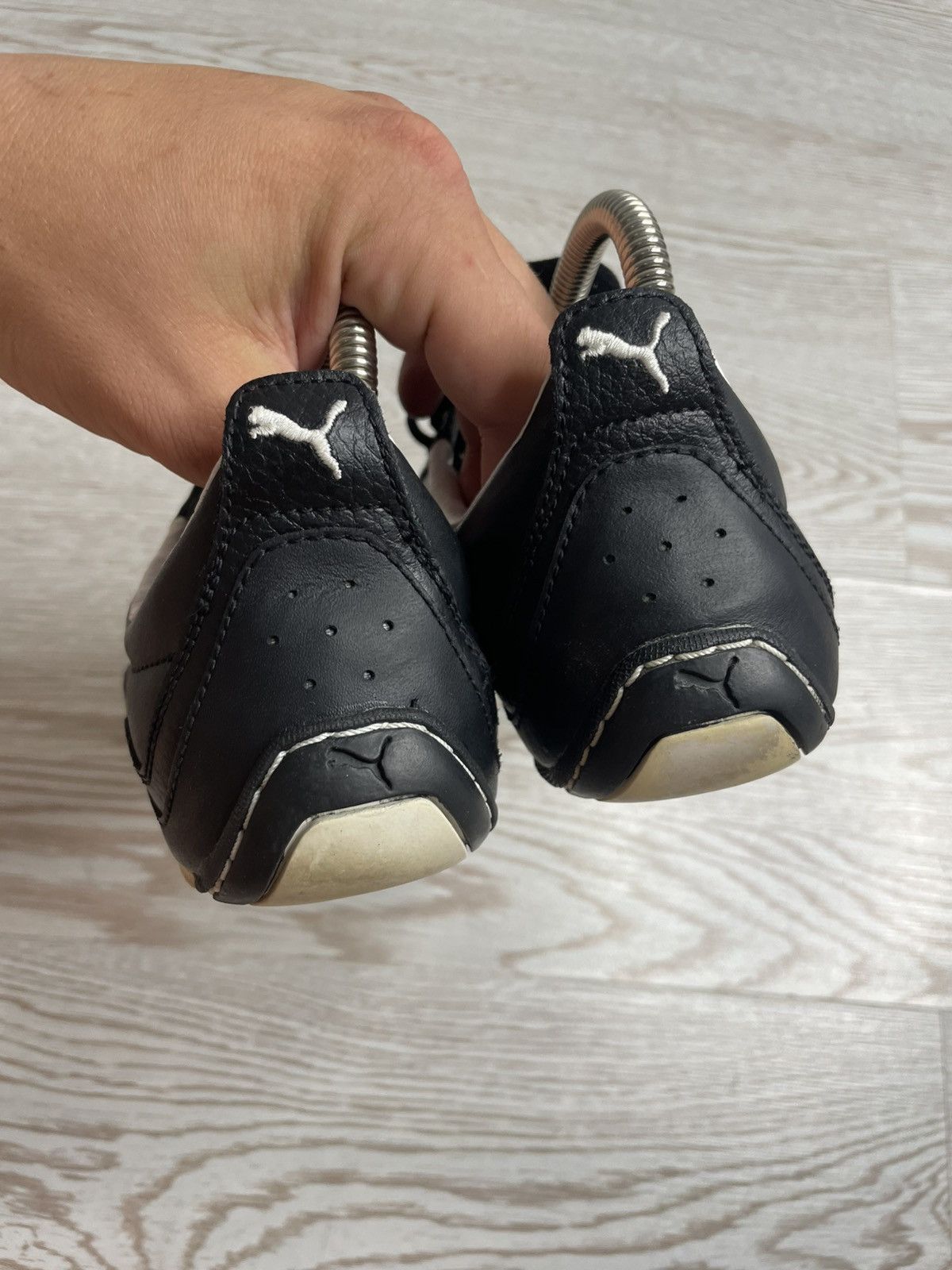 Vintage Vintage Y2K Puma Asana Japanese Black Leather Sneakers Size US 9 / IT 39 - 8 Thumbnail