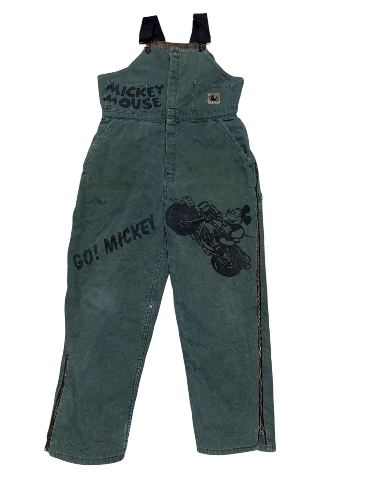 Mickey Mouse × Vintage 🇺🇸 Vtg Berne Apparel x Mickey Mouse Zipper Coverall Size US 36 / EU 52 - 2 Thumbnail