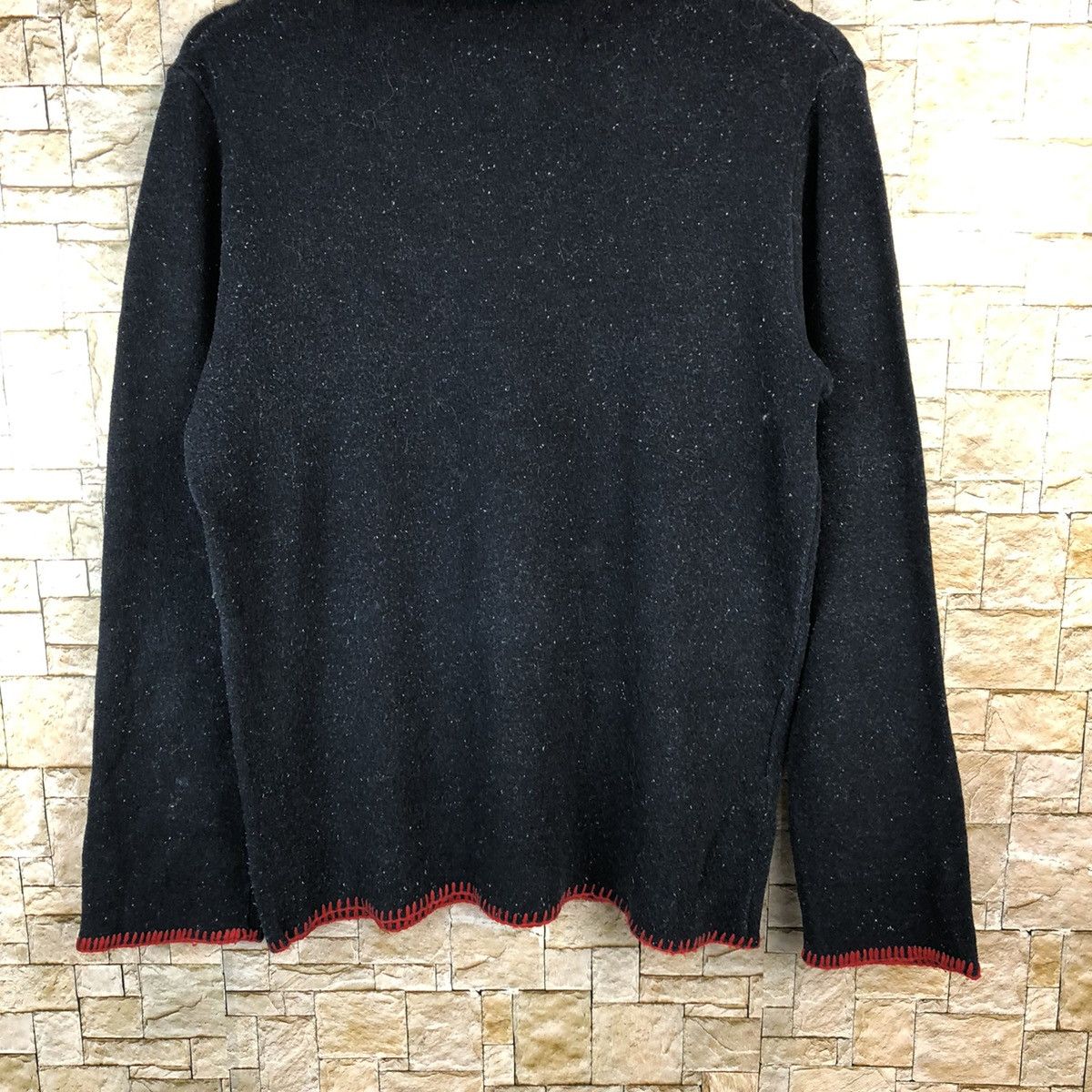 Comme des Garcons Comme Des Garcons 90s Speckled Red Whipstitch Knit #A1231 Size M / US 6-8 / IT 42-44 - 3 Thumbnail