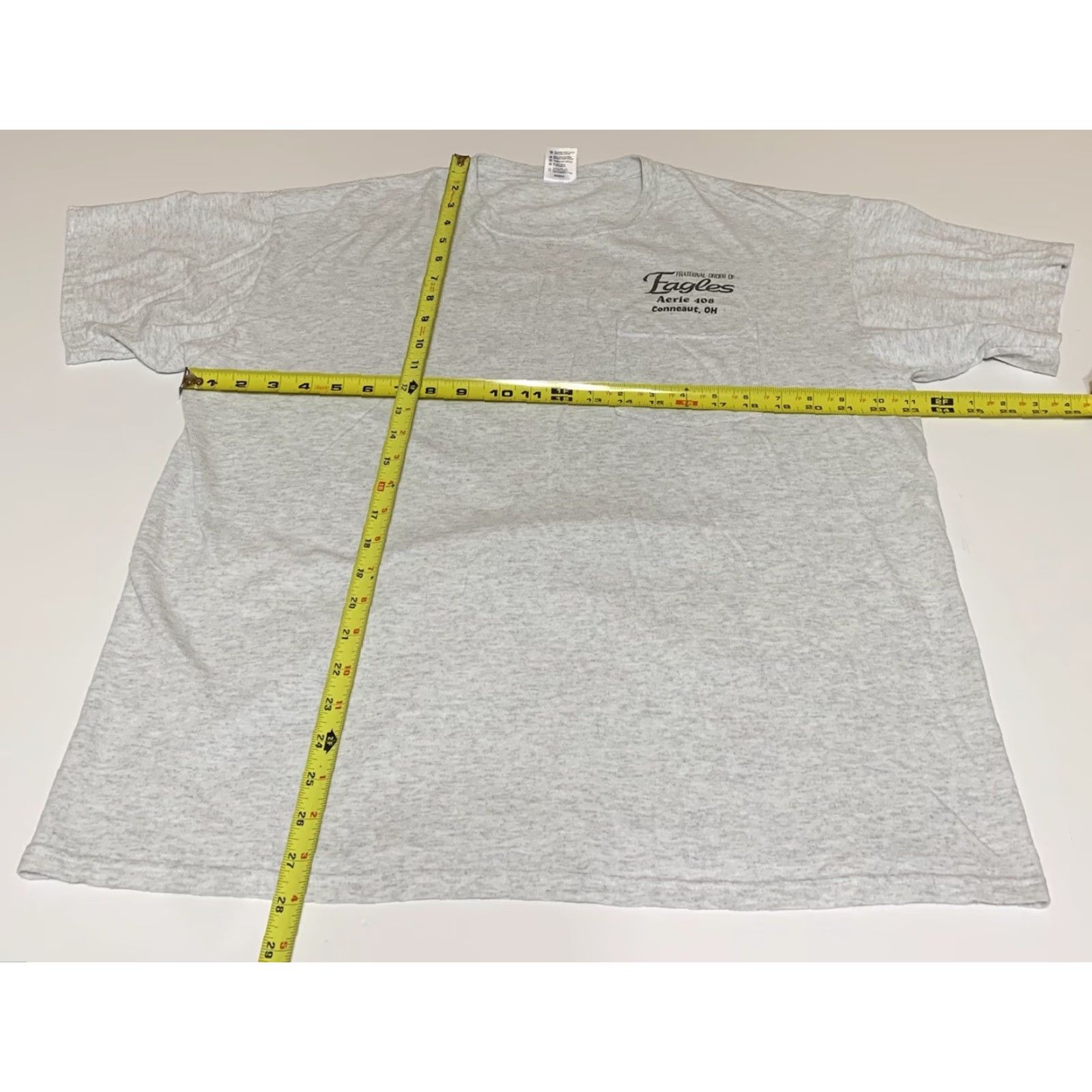 Anvil VINTAGE Fraternal Order Of Eagles Pocket T Shirt Aerie 408 Conneaut OH Men’s XL Size US XL / EU 56 / 4 - 5 Thumbnail