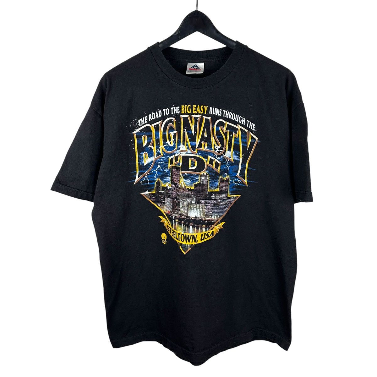 Vintage Vintage 90s Pittsburgh Steelers Big Nasty D Shirt Size US XL / EU 56 / 4 - 1 Thumbnail