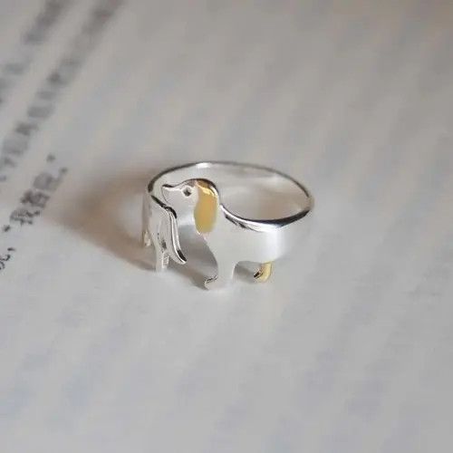 Jewelry Cute dog Adjustable Ring Size ONE SIZE - 3 Thumbnail