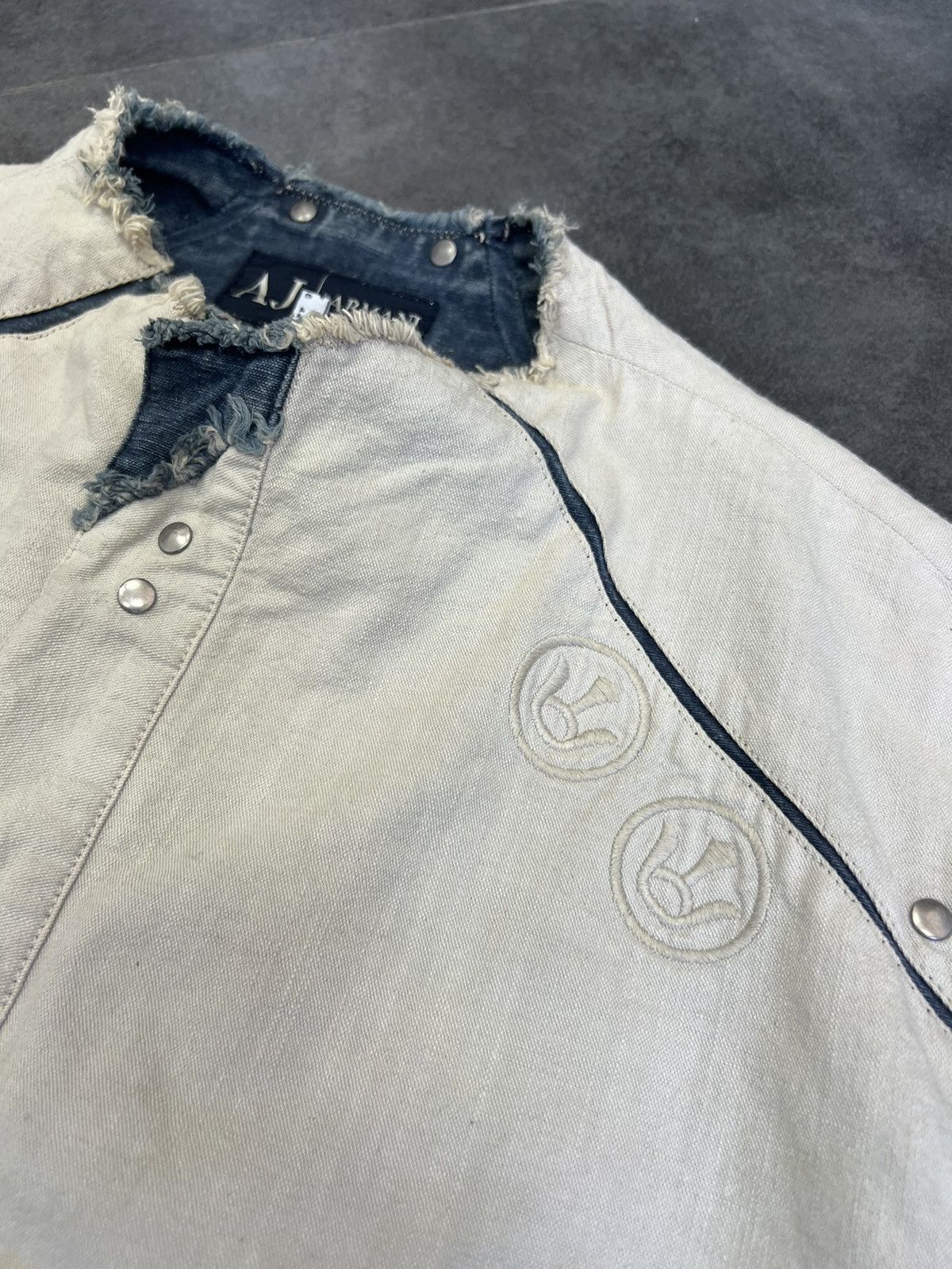 Emporio Armani Archive 2 sides Armani Jeans Vintage Hemp Denim Jacket Size US L / EU 52-54 / 3 - 10 Thumbnail